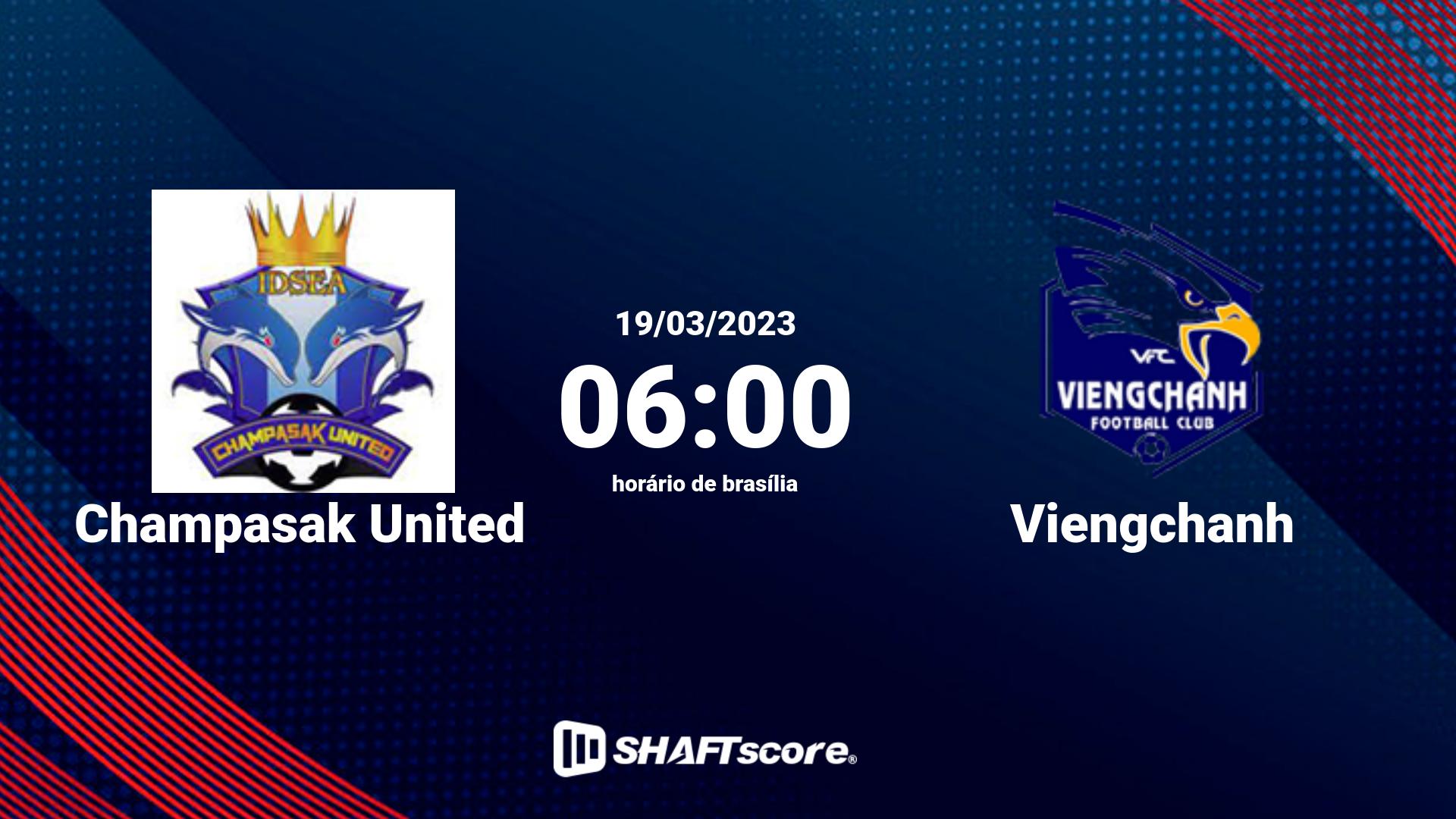 Estatísticas do jogo Champasak United vs Viengchanh 19.03 06:00