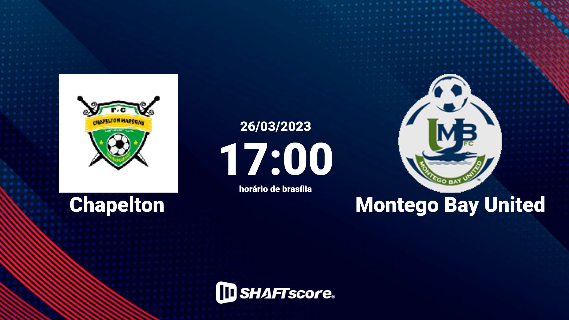 Estatísticas do jogo Chapelton vs Montego Bay United 26.03 17:00