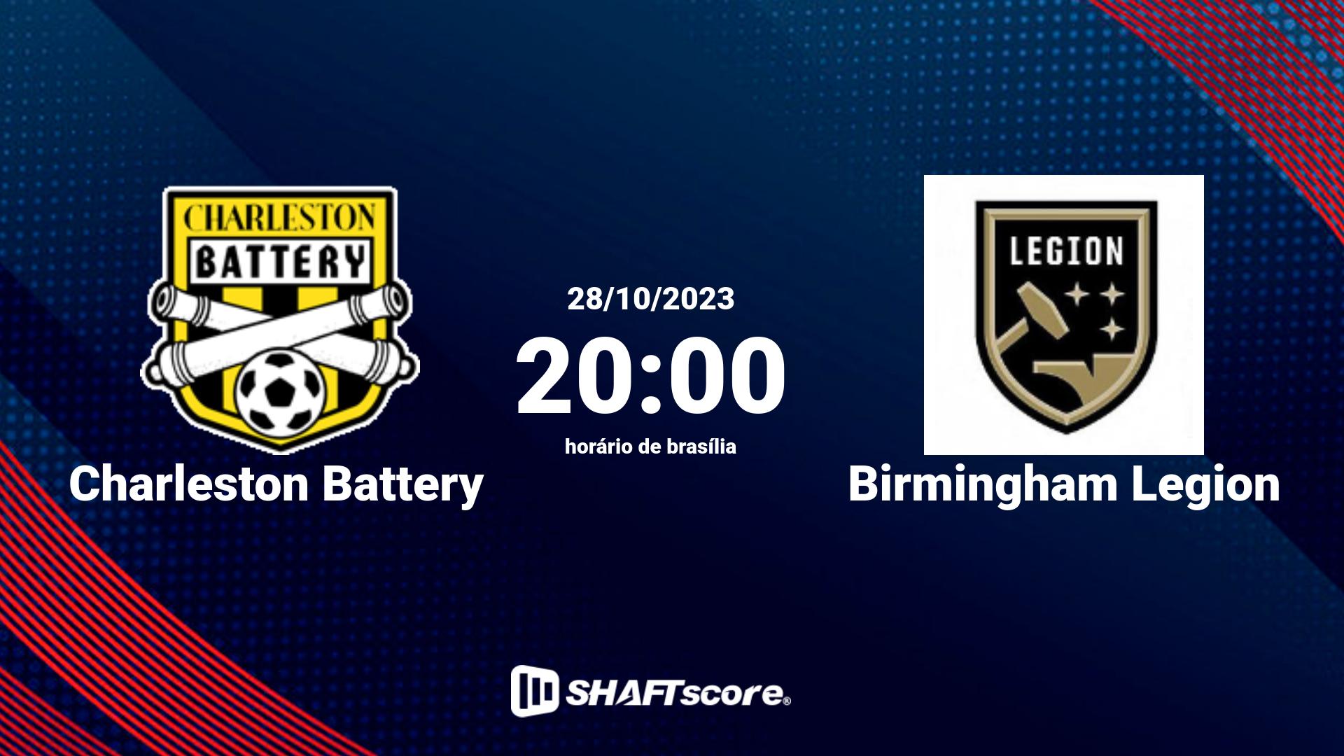 Estatísticas do jogo Charleston Battery vs Birmingham Legion 28.10 20:00