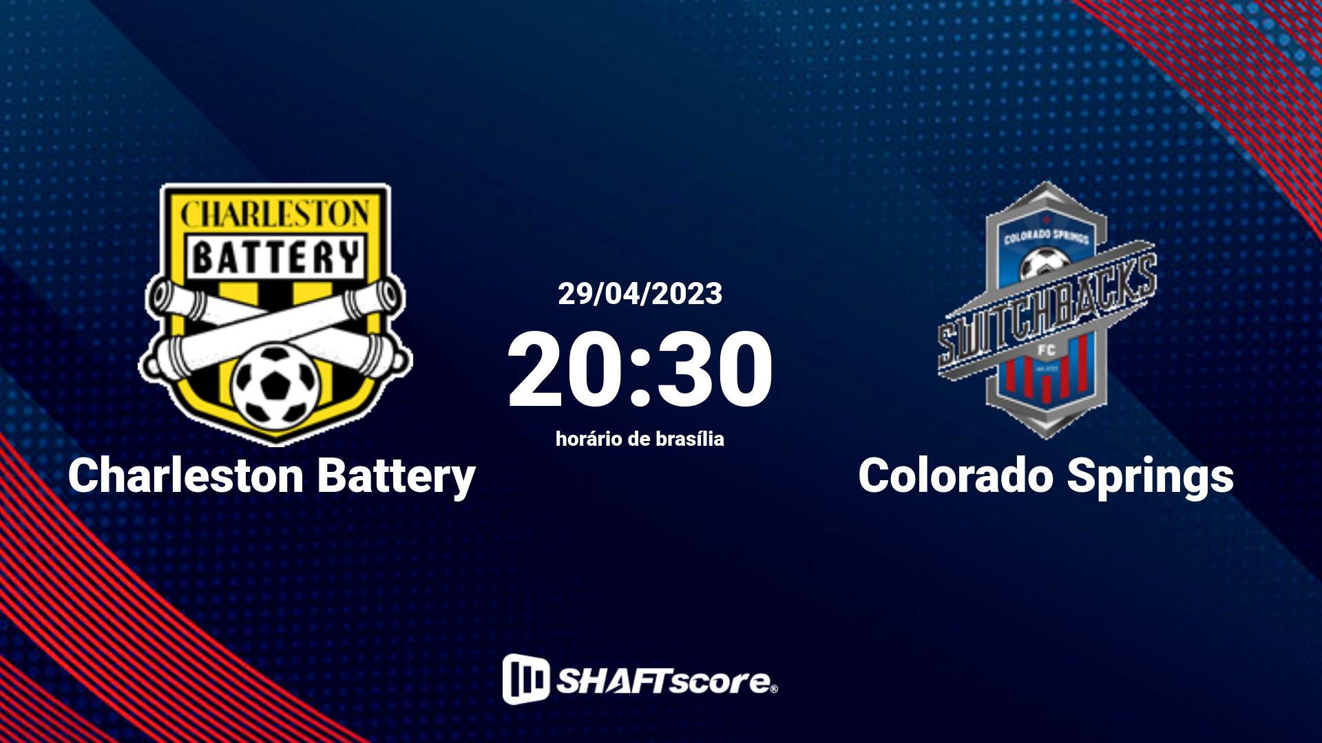 Estatísticas do jogo Charleston Battery vs Colorado Springs 29.04 20:30