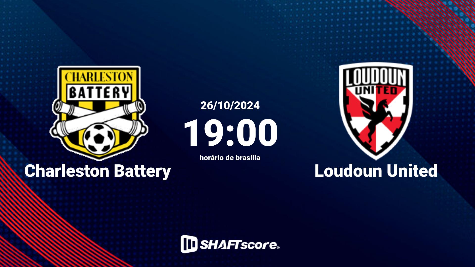 Estatísticas do jogo Charleston Battery vs Loudoun United 26.10 19:00