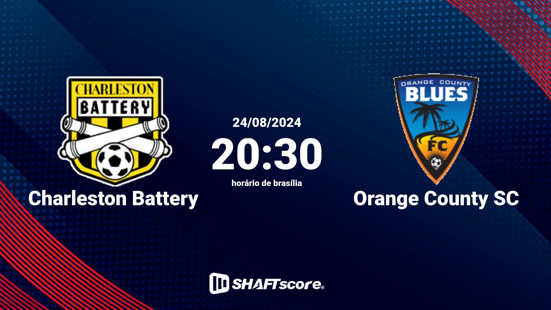 Estatísticas do jogo Charleston Battery vs Orange County SC 24.08 20:30