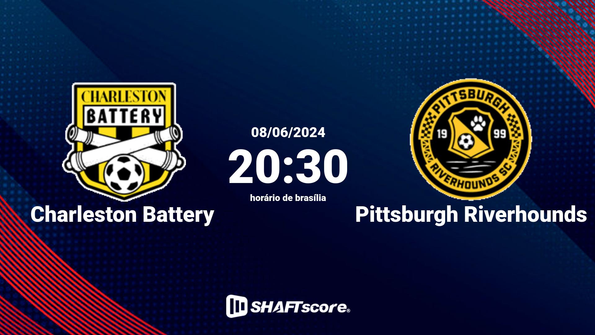 Estatísticas do jogo Charleston Battery vs Pittsburgh Riverhounds 08.06 20:30