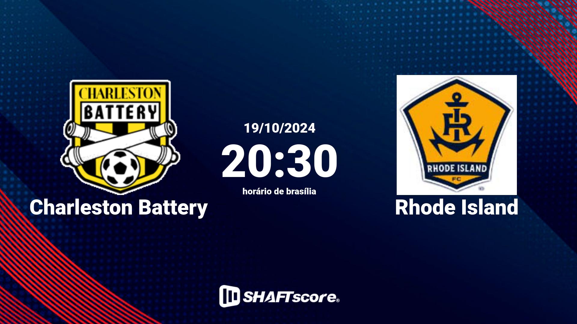 Estatísticas do jogo Charleston Battery vs Rhode Island 19.10 20:30