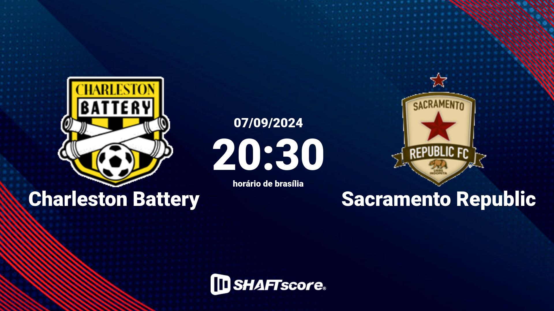 Estatísticas do jogo Charleston Battery vs Sacramento Republic 07.09 20:30