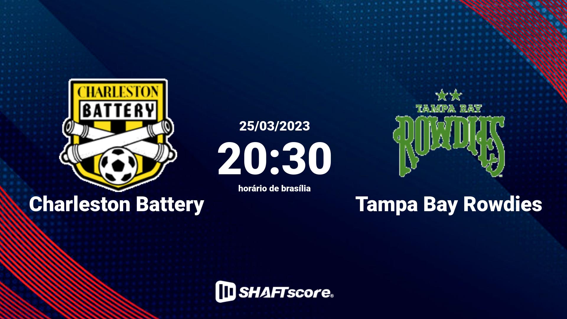 Estatísticas do jogo Charleston Battery vs Tampa Bay Rowdies 25.03 20:30