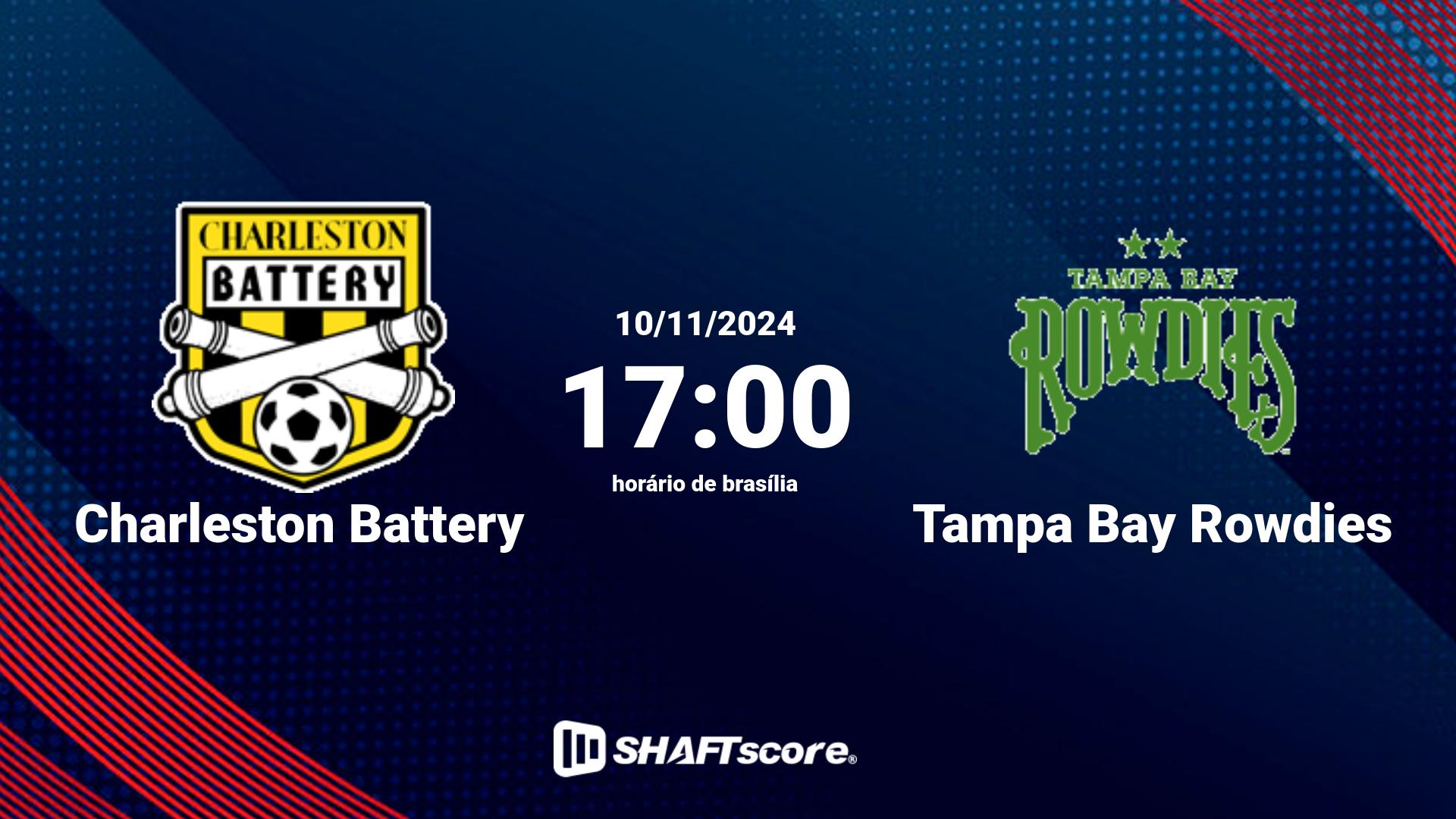 Estatísticas do jogo Charleston Battery vs Tampa Bay Rowdies 10.11 17:00