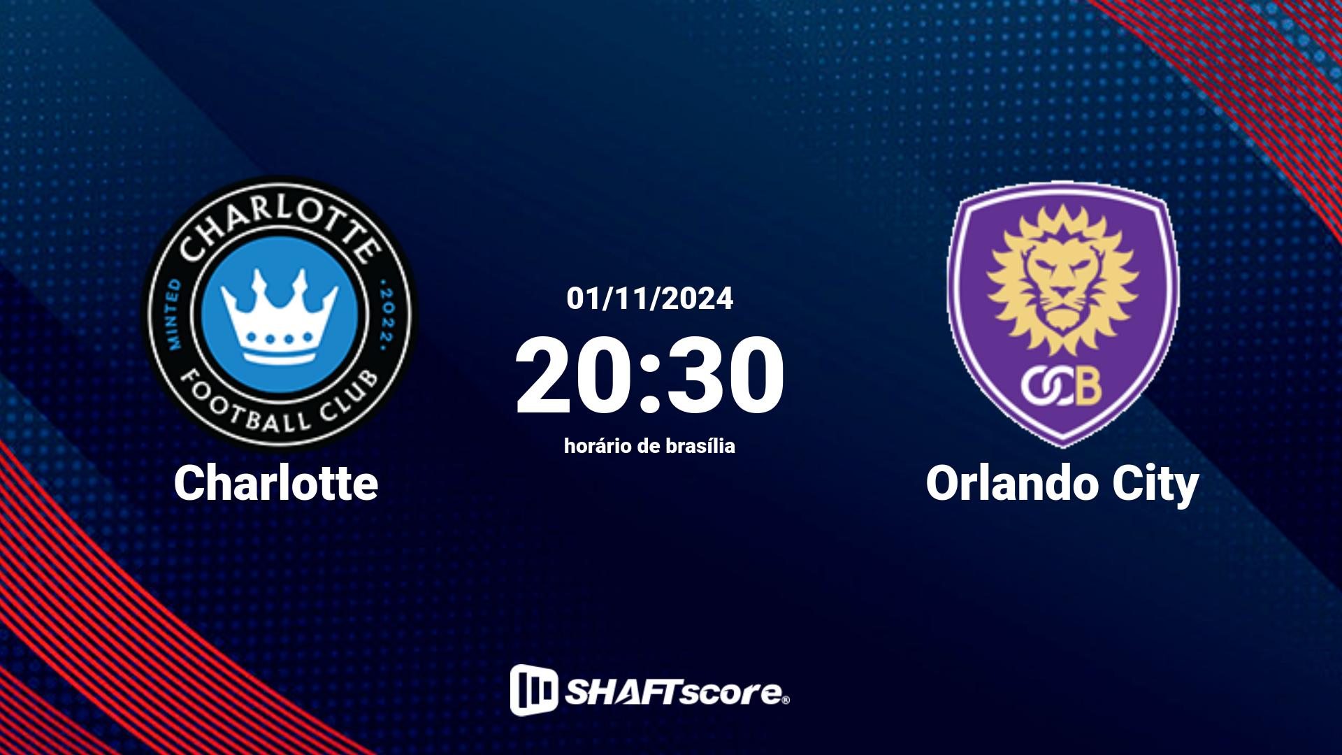 Estatísticas do jogo Charlotte vs Orlando City 01.11 20:30