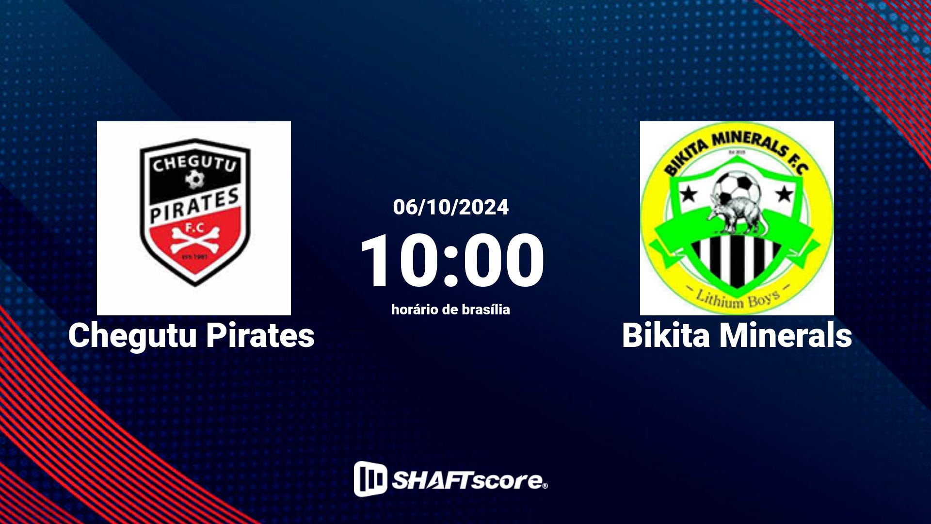 Estatísticas do jogo Chegutu Pirates vs Bikita Minerals 06.10 10:00