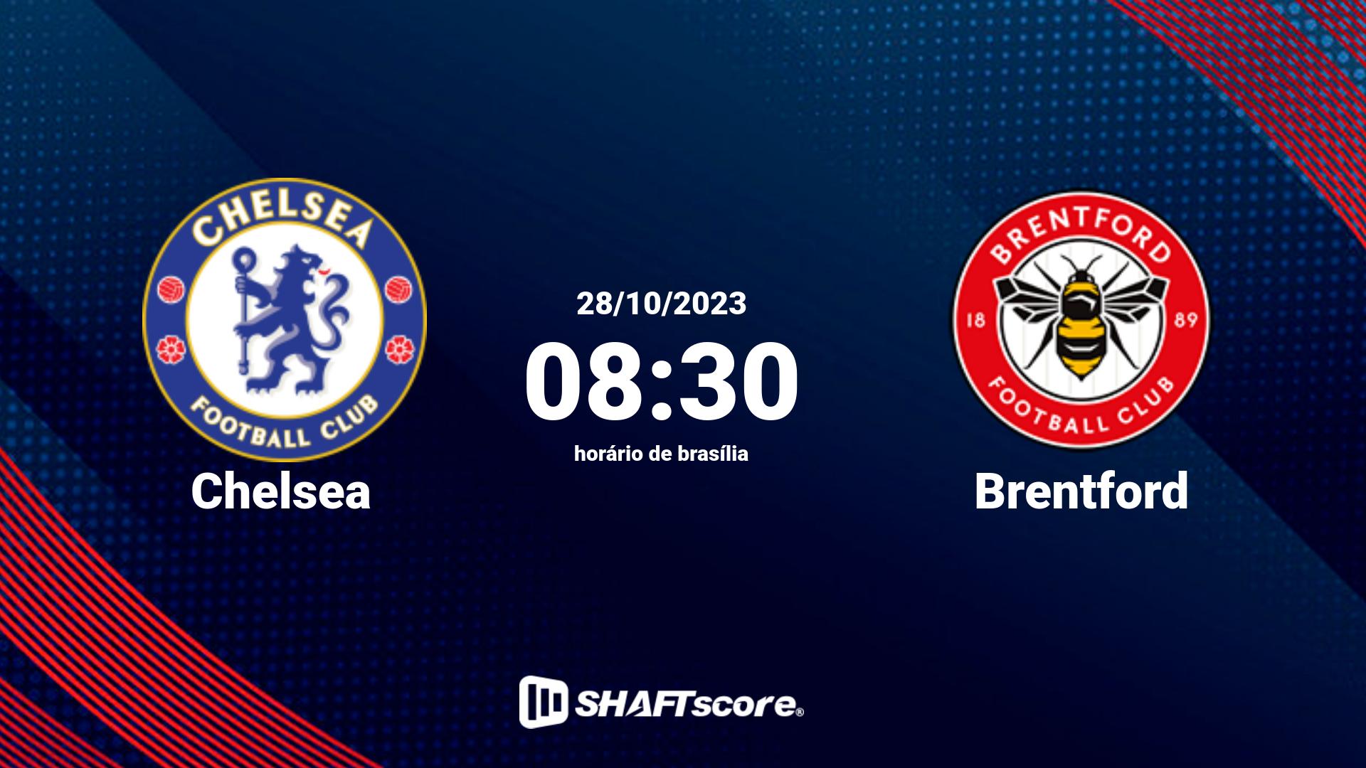 Estatísticas do jogo Chelsea vs Brentford 28.10 08:30