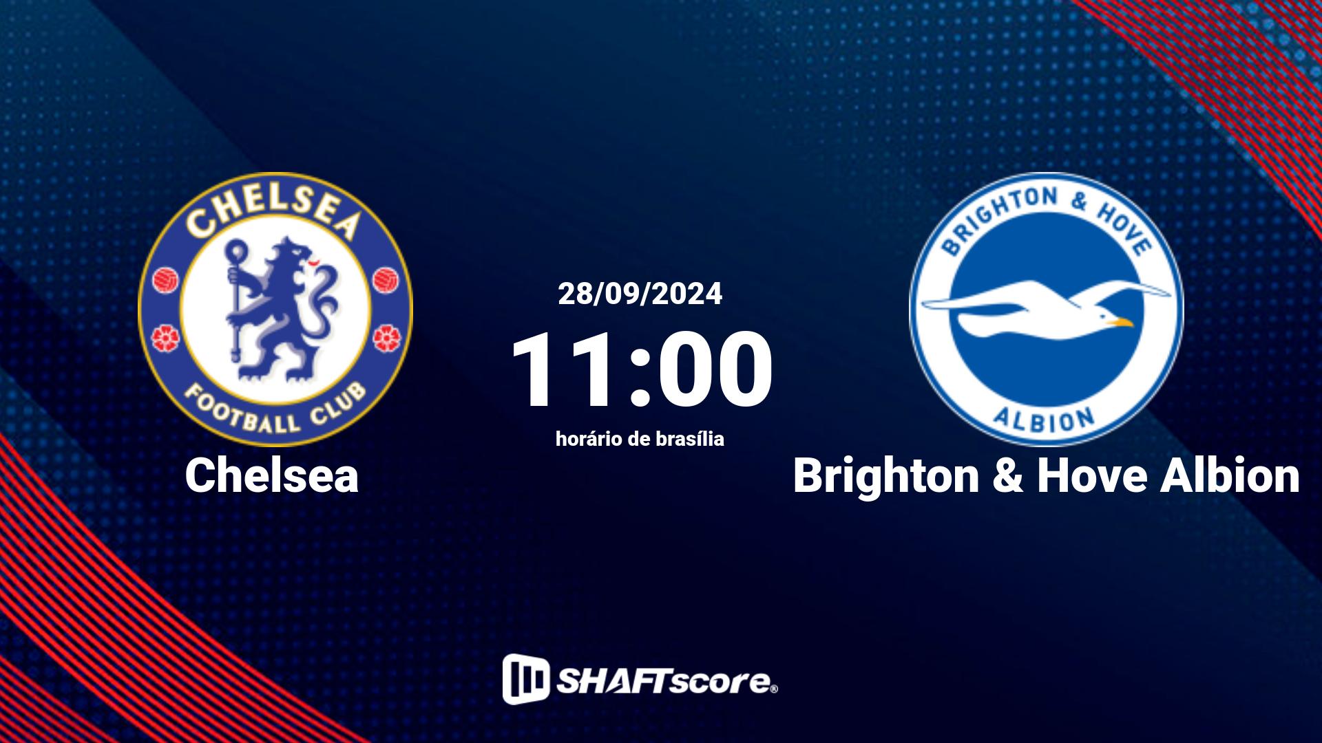 Estatísticas do jogo Chelsea vs Brighton & Hove Albion 28.09 11:00