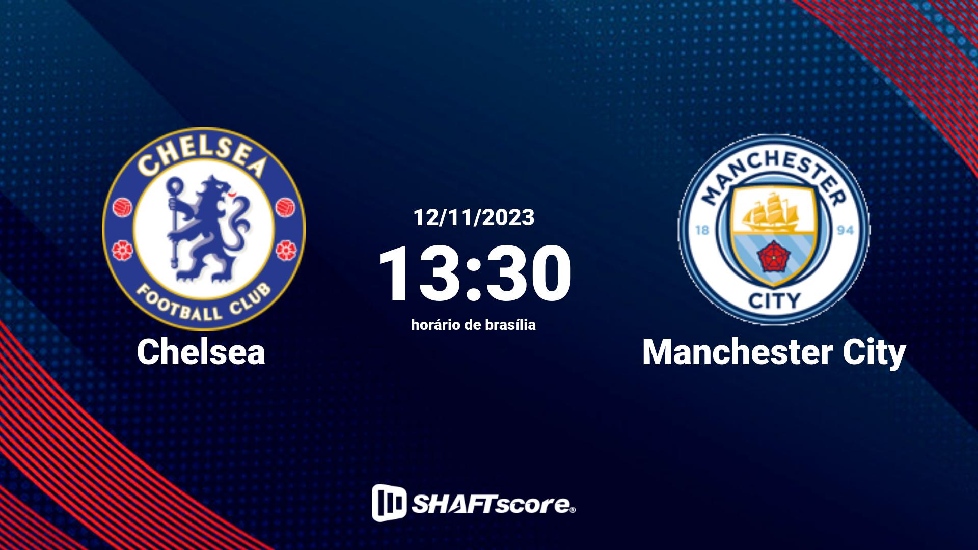 Estatísticas do jogo Chelsea vs Manchester City 12.11 13:30