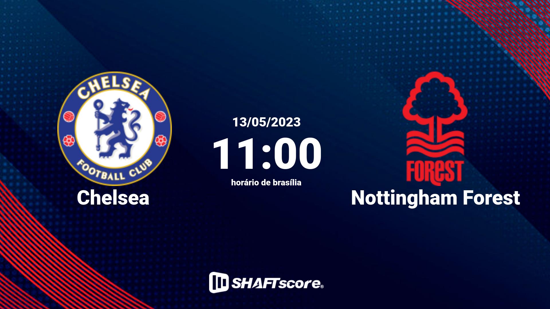 Estatísticas do jogo Chelsea vs Nottingham Forest 13.05 11:00