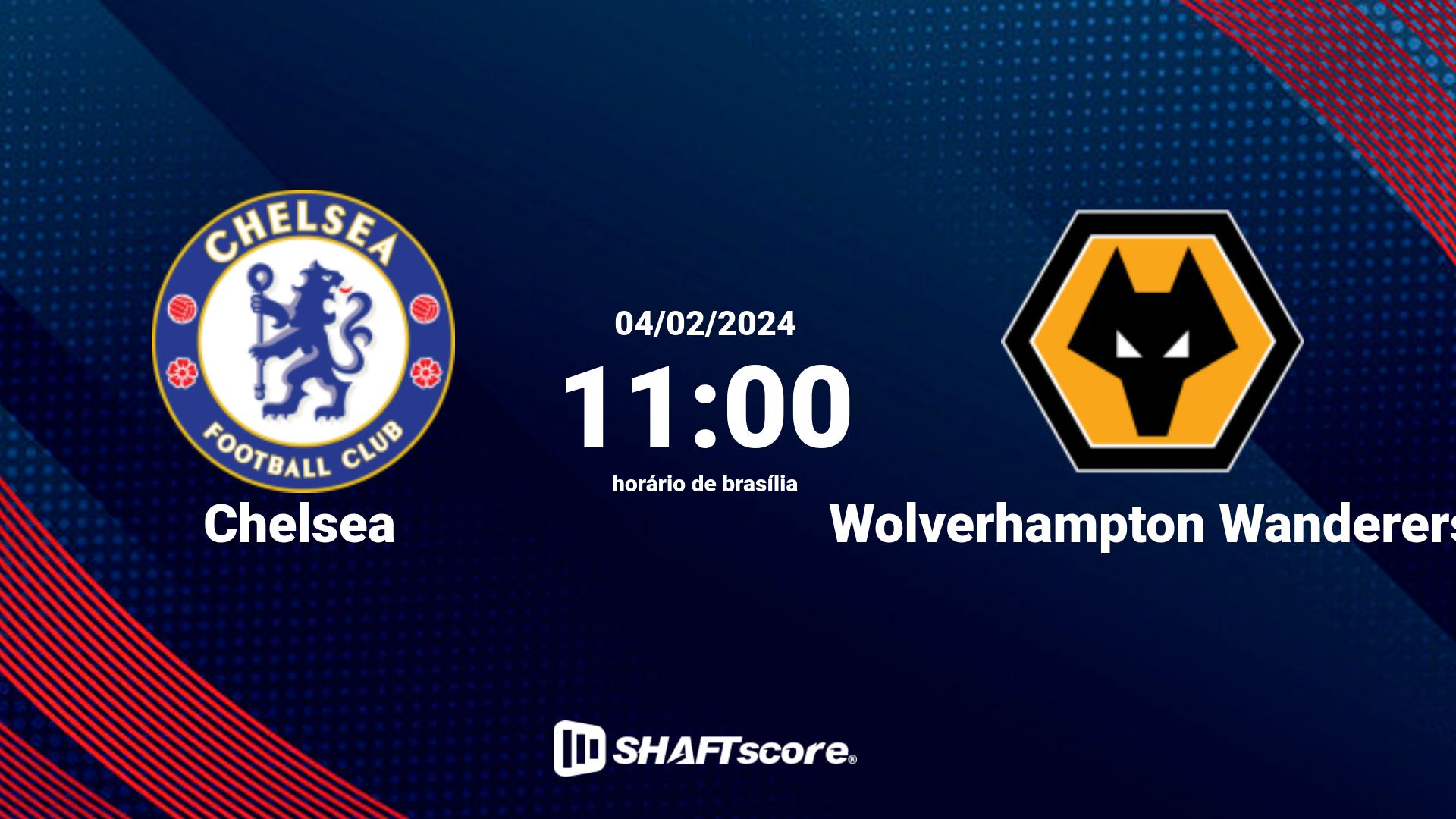 Estatísticas do jogo Chelsea vs Wolverhampton Wanderers 04.02 11:00