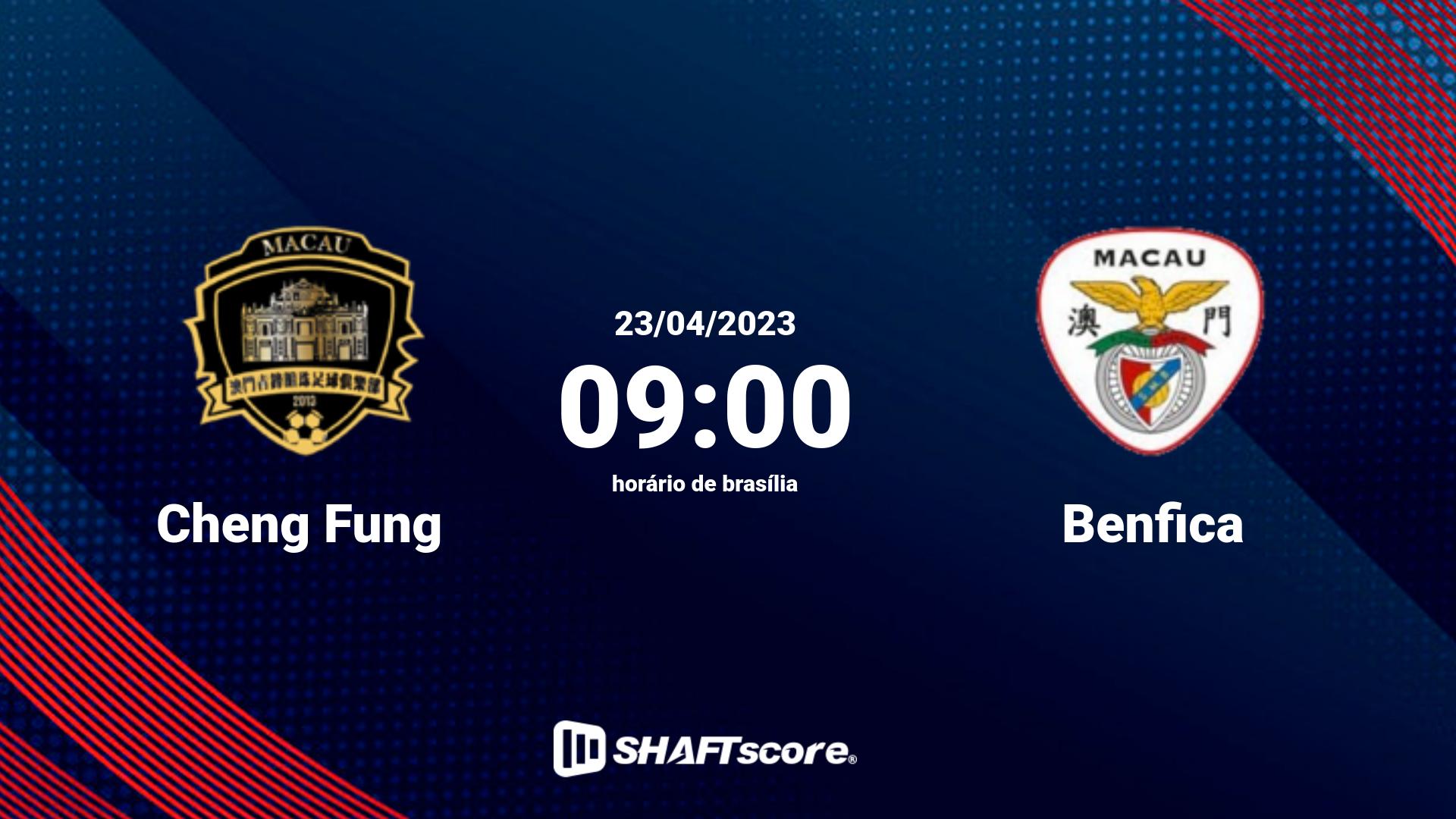 Estatísticas do jogo Cheng Fung vs Benfica 09.03 06:00