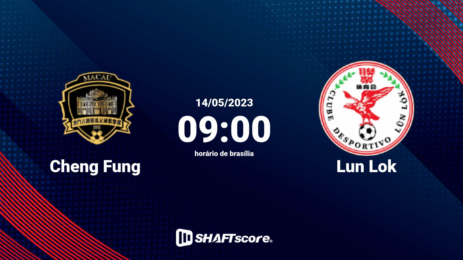 Estatísticas do jogo Cheng Fung vs Lun Lok 14.05 09:00