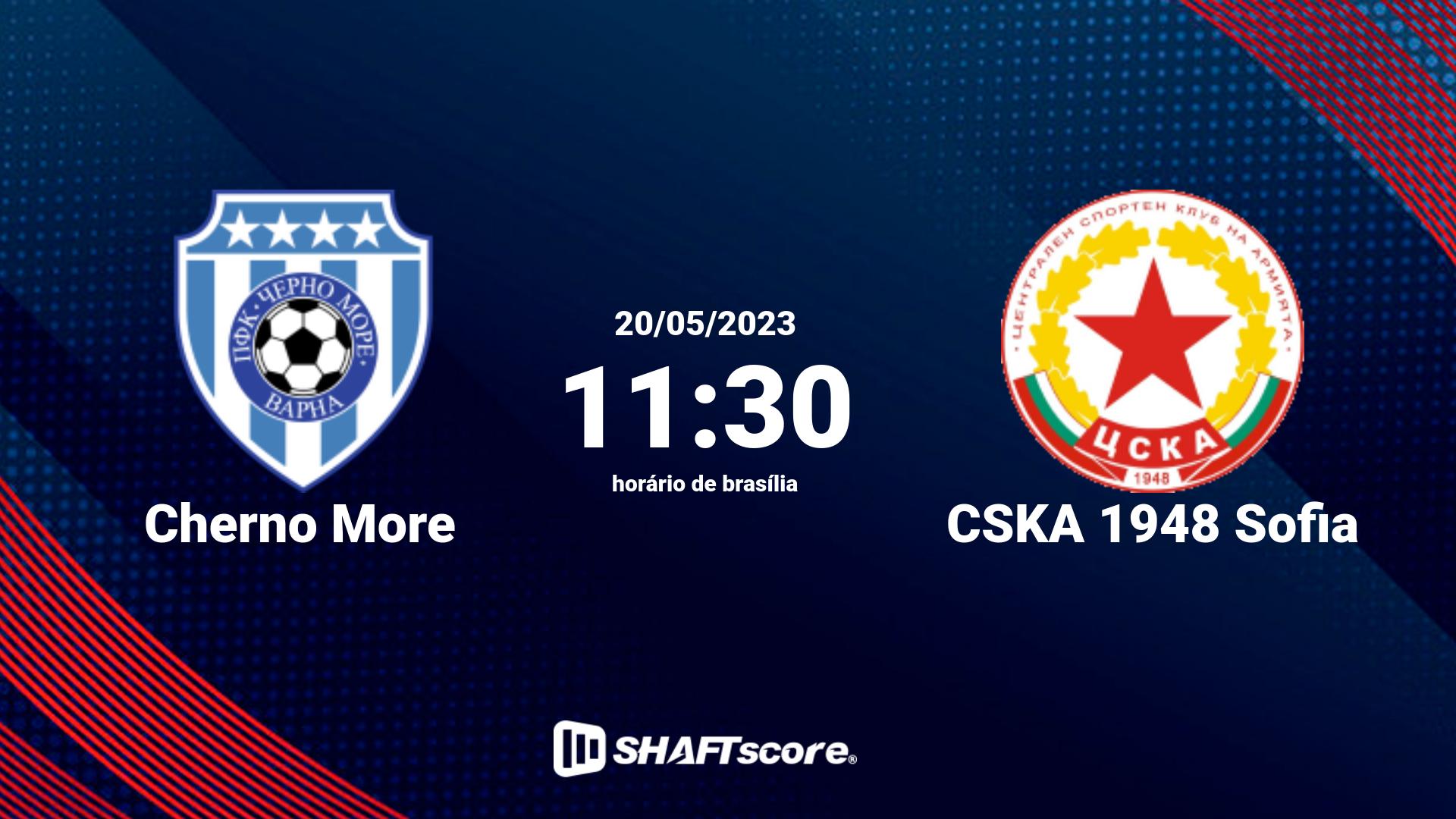 Estatísticas do jogo Cherno More vs CSKA 1948 Sofia 20.05 11:30