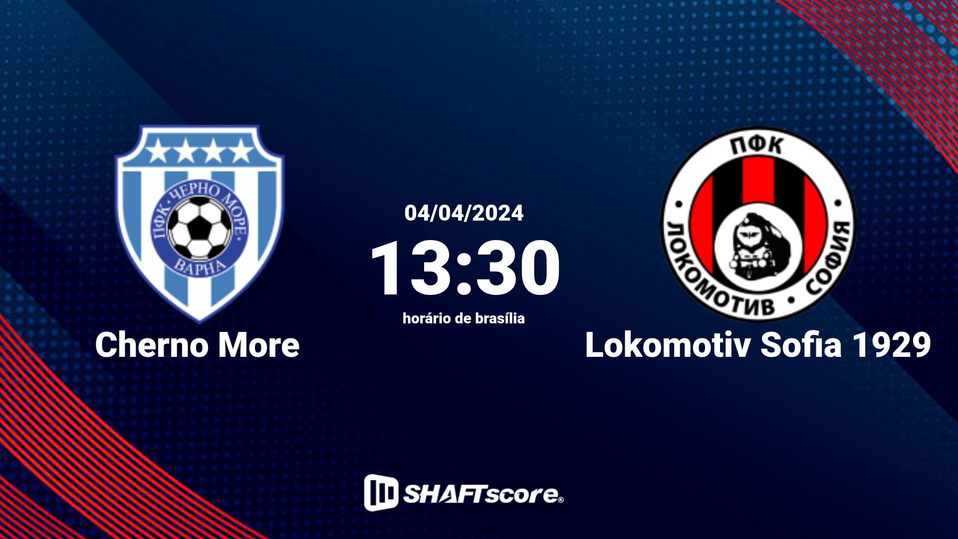 Estatísticas do jogo Cherno More vs Lokomotiv Sofia 1929 04.04 13:30