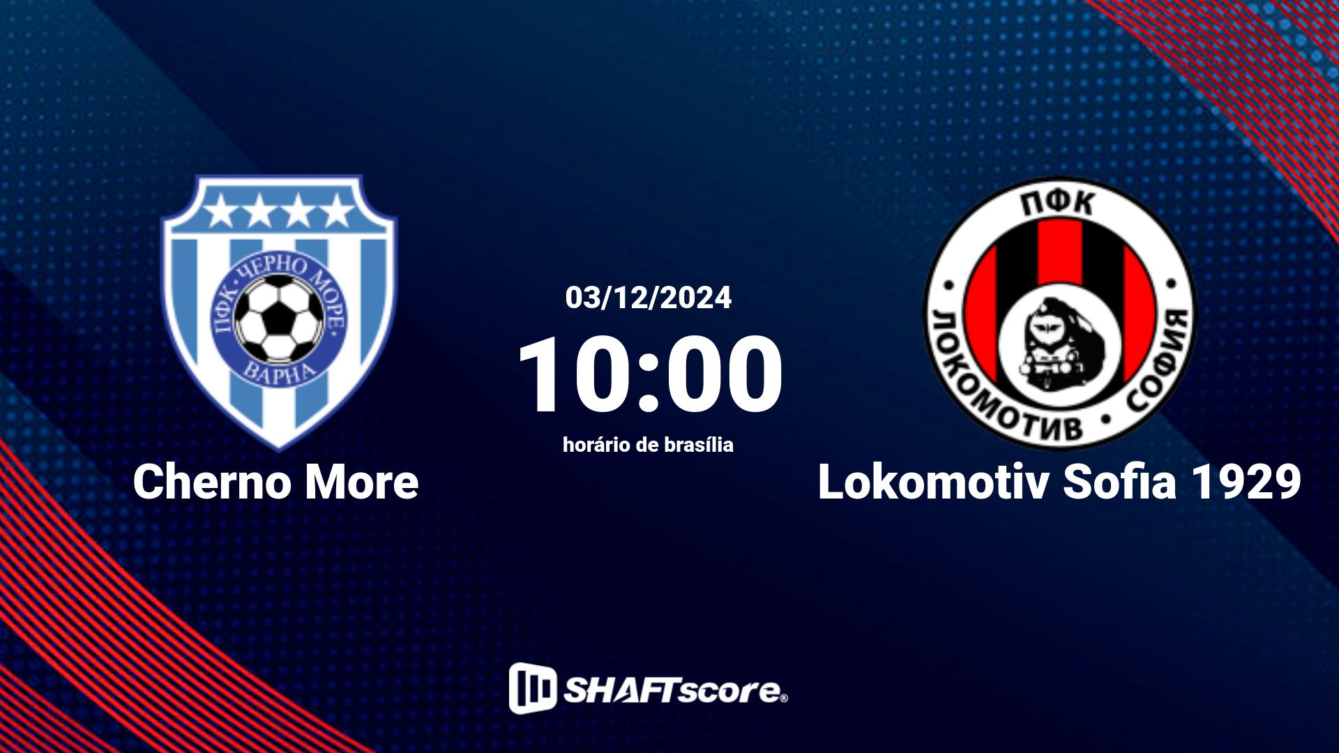 Estatísticas do jogo Cherno More vs Lokomotiv Sofia 1929 03.12 10:00