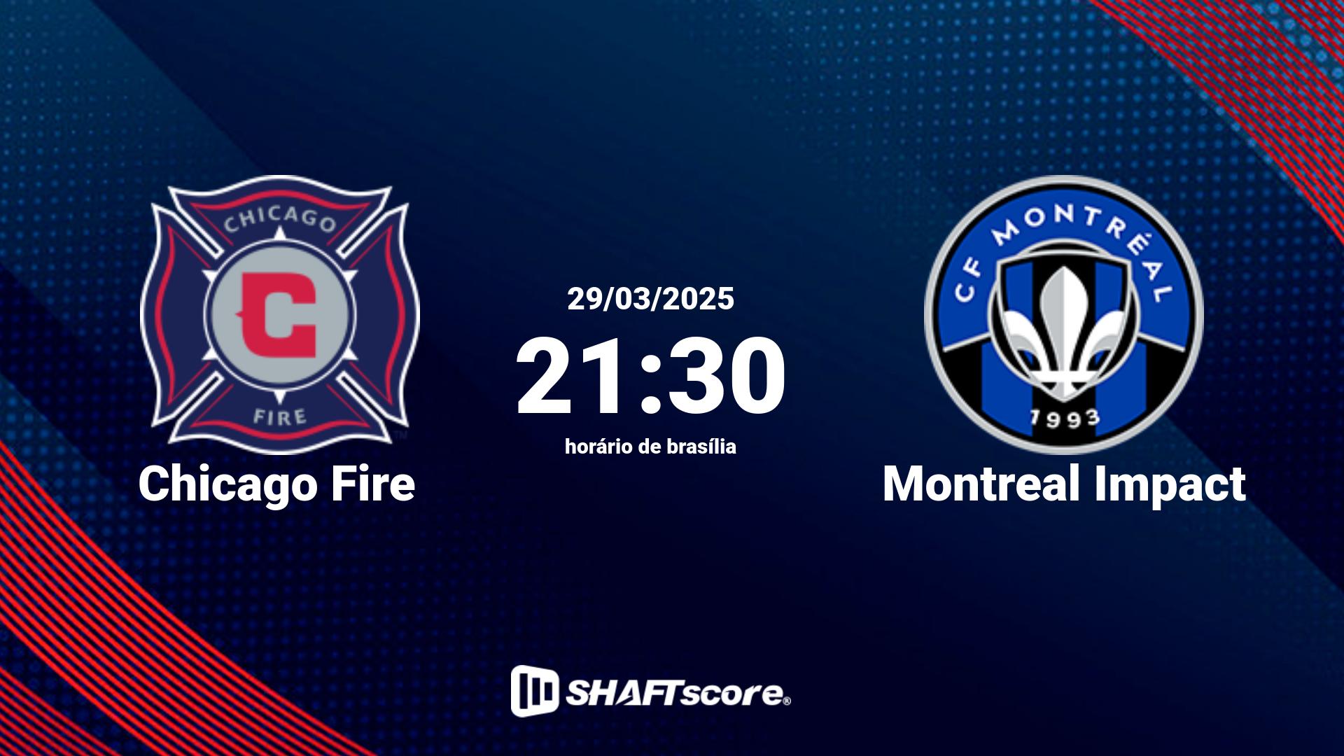 Estatísticas do jogo Chicago Fire vs Montreal Impact 29.03 21:30