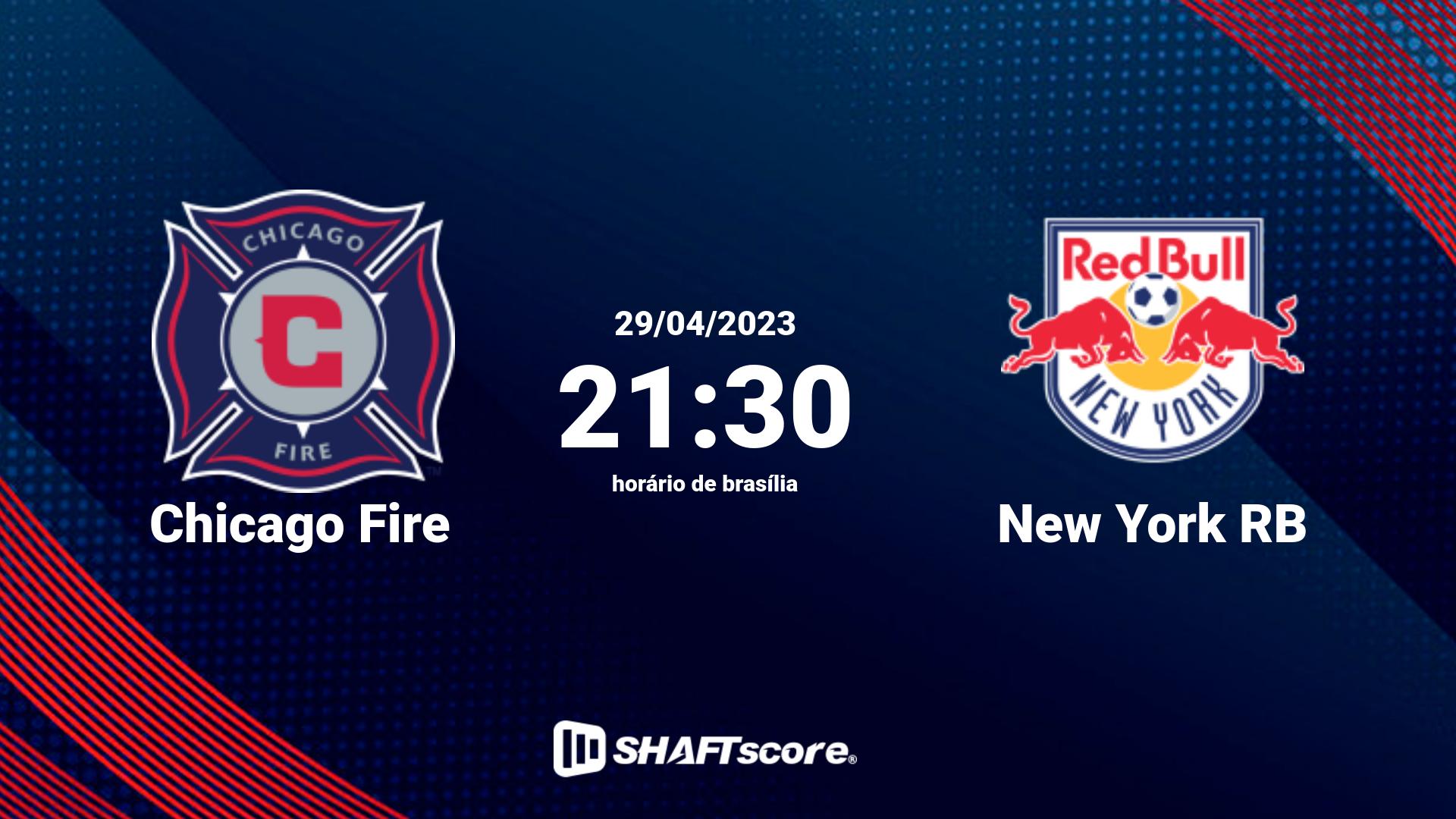 Estatísticas do jogo Chicago Fire vs New York RB 29.04 21:30