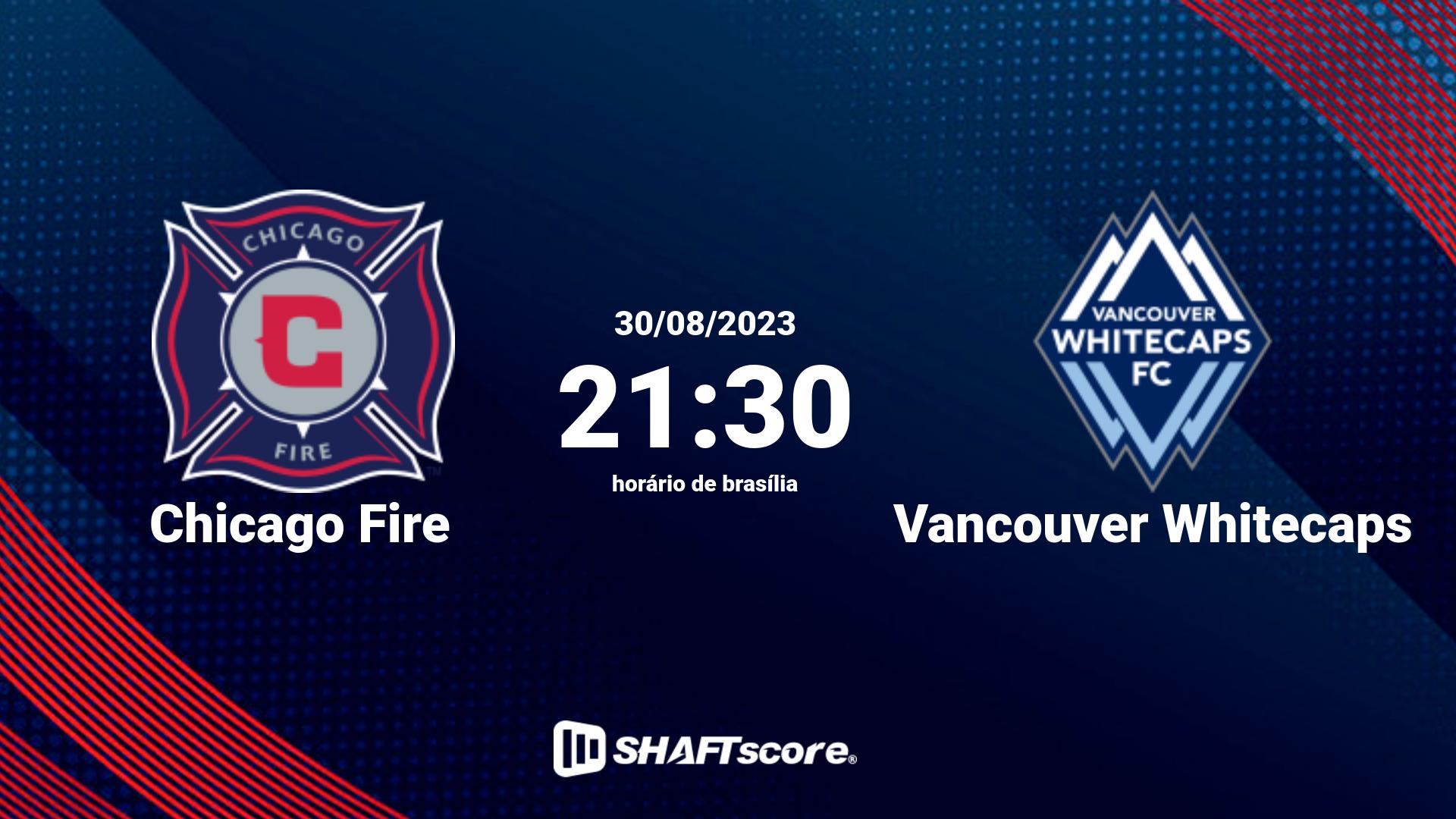 Estatísticas do jogo Chicago Fire vs Vancouver Whitecaps 30.08 21:30