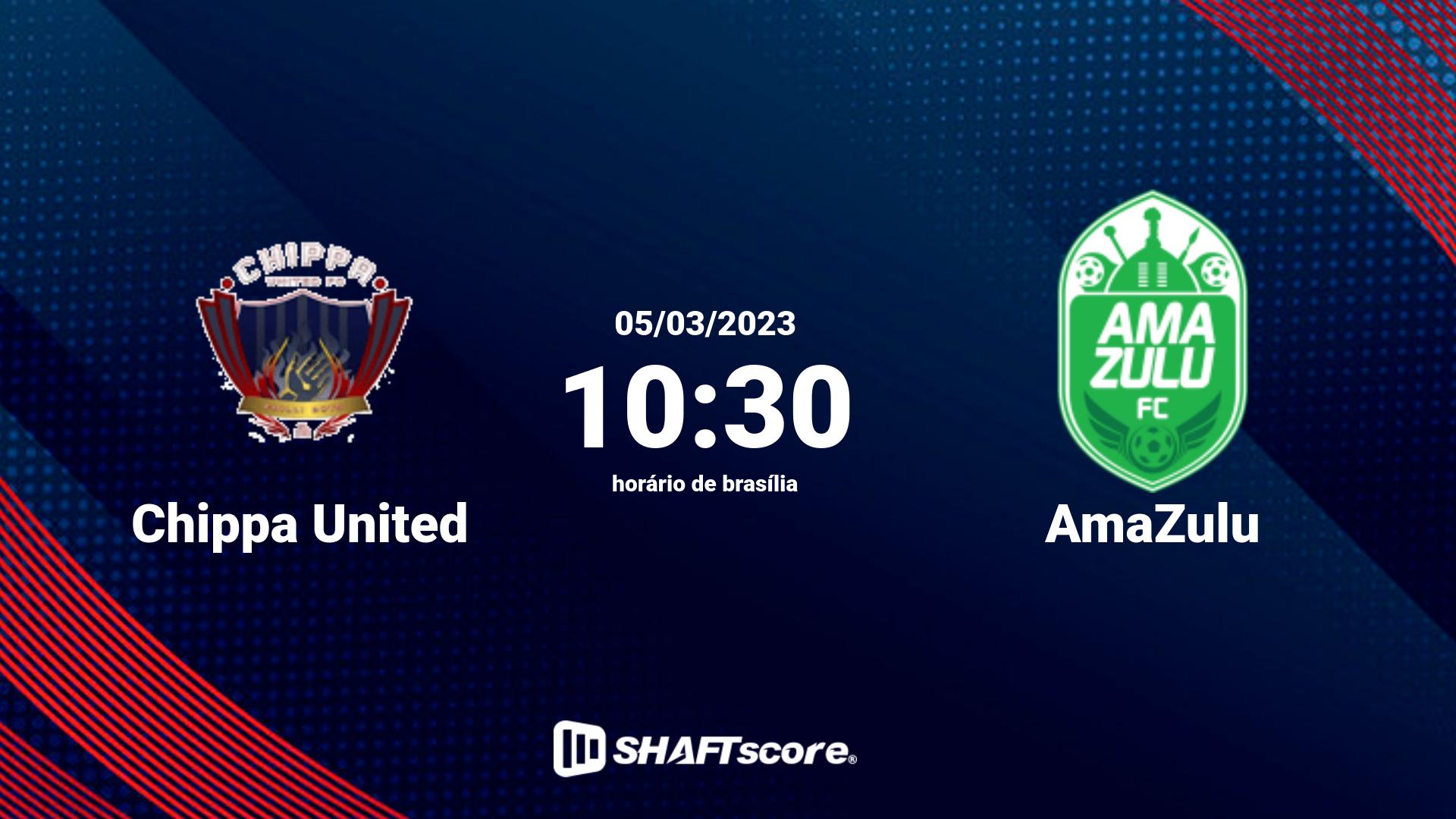 Estatísticas do jogo Chippa United vs AmaZulu 05.03 10:30