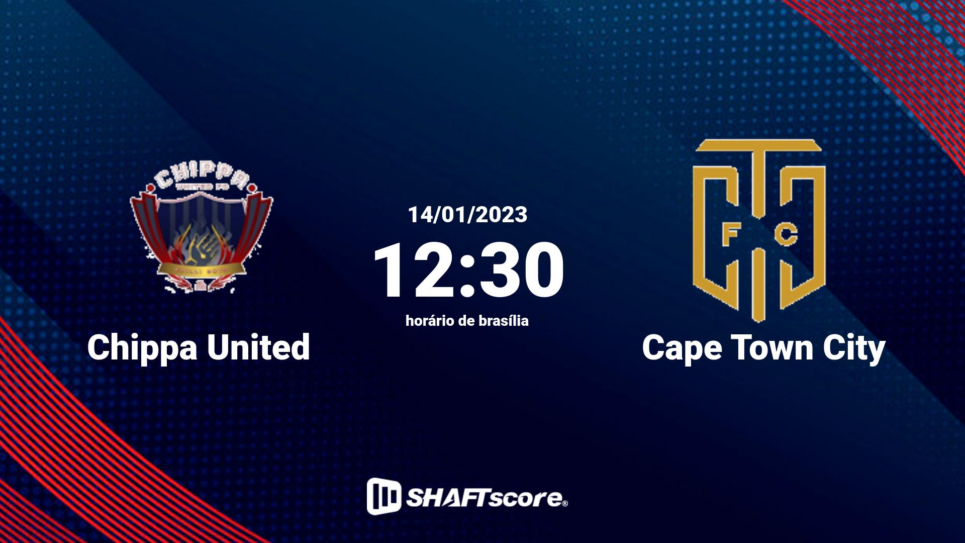 Estatísticas do jogo Chippa United vs Cape Town City 14.01 12:30