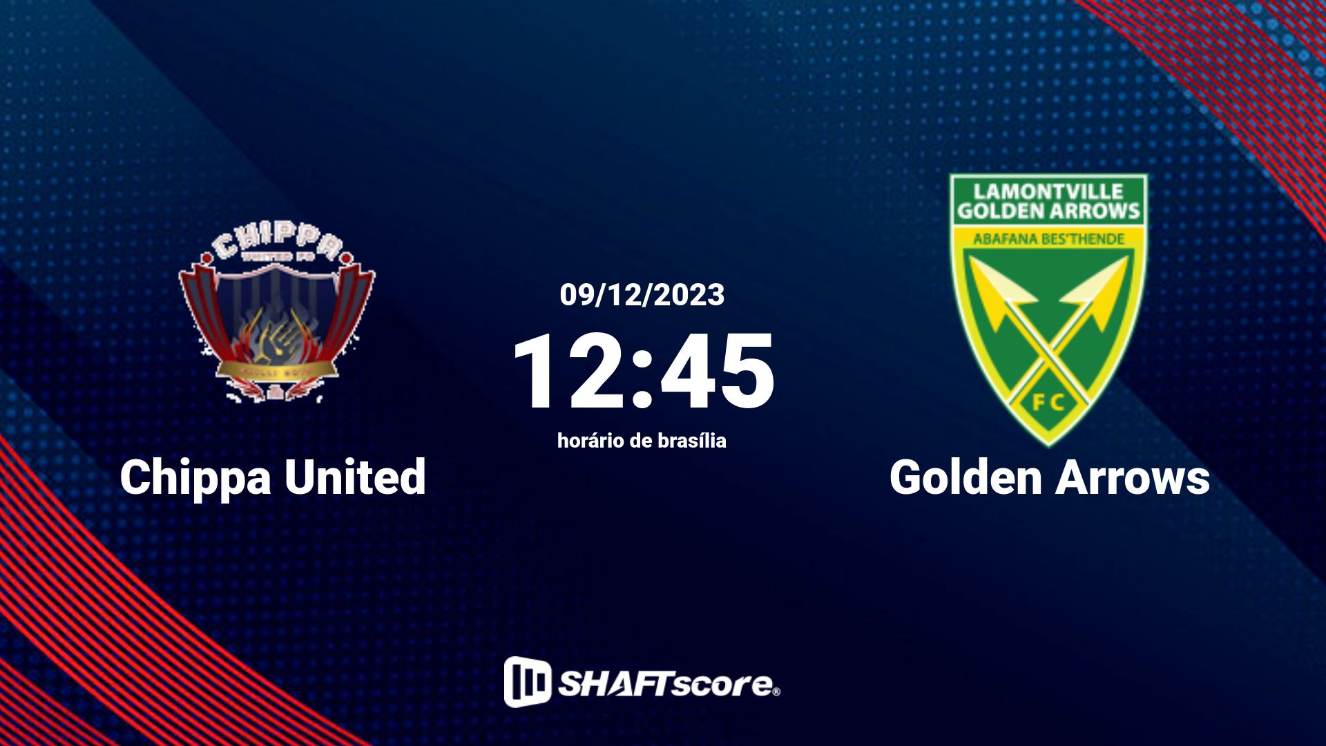 Estatísticas do jogo Chippa United vs Golden Arrows 09.12 12:45