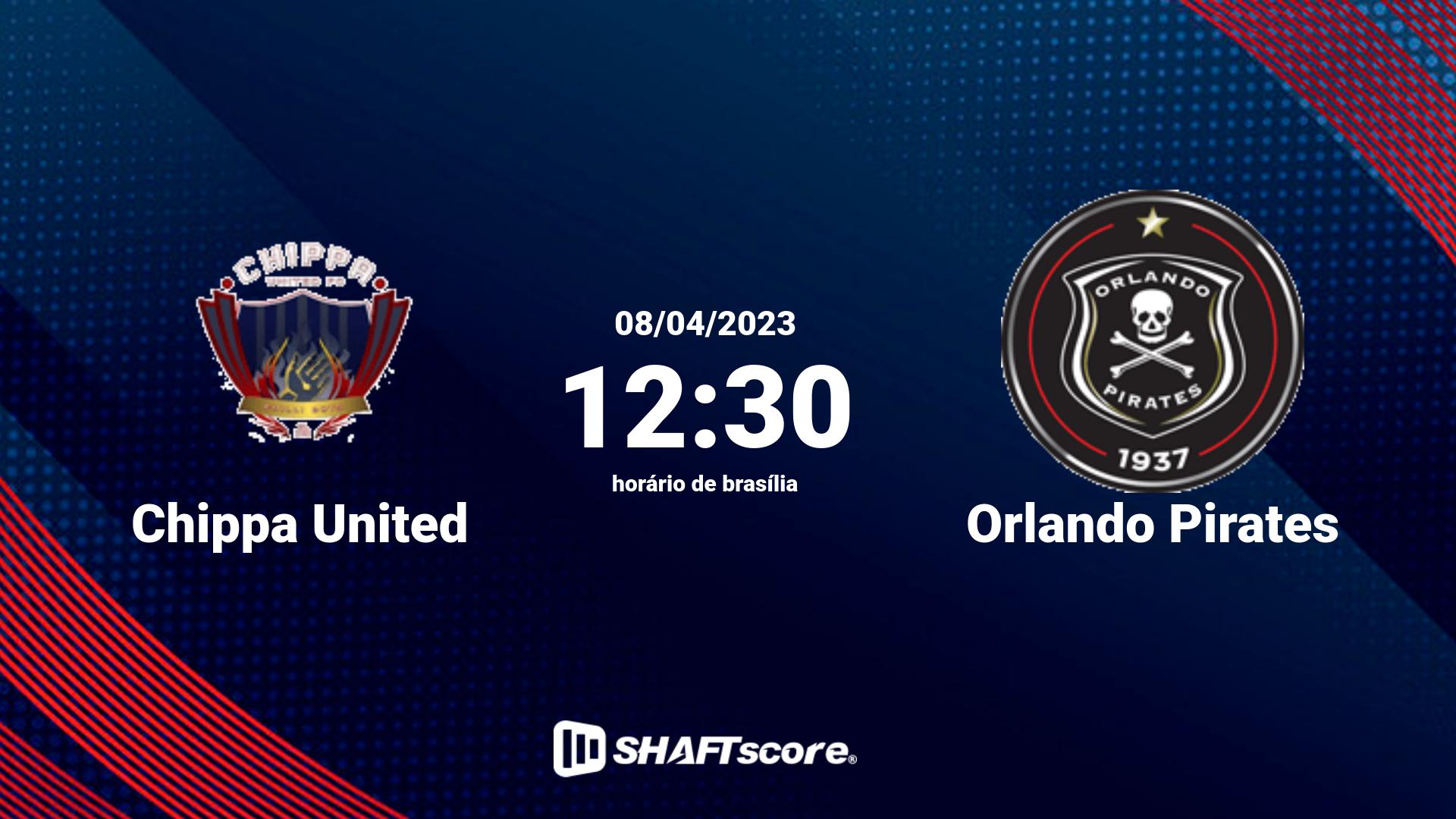 Estatísticas do jogo Chippa United vs Orlando Pirates 08.04 12:30