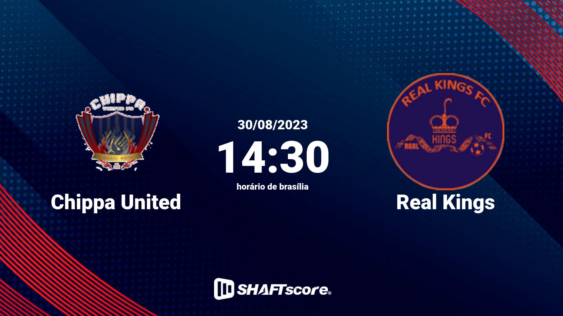 Estatísticas do jogo Chippa United vs Real Kings 30.08 14:30