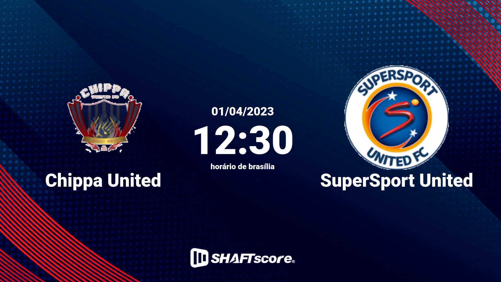 Estatísticas do jogo Chippa United vs SuperSport United 01.04 12:30