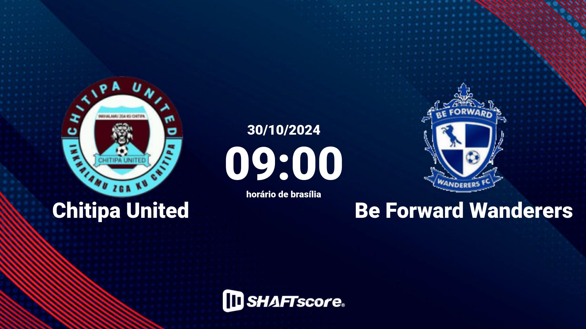 Estatísticas do jogo Chitipa United vs Be Forward Wanderers 30.10 09:00