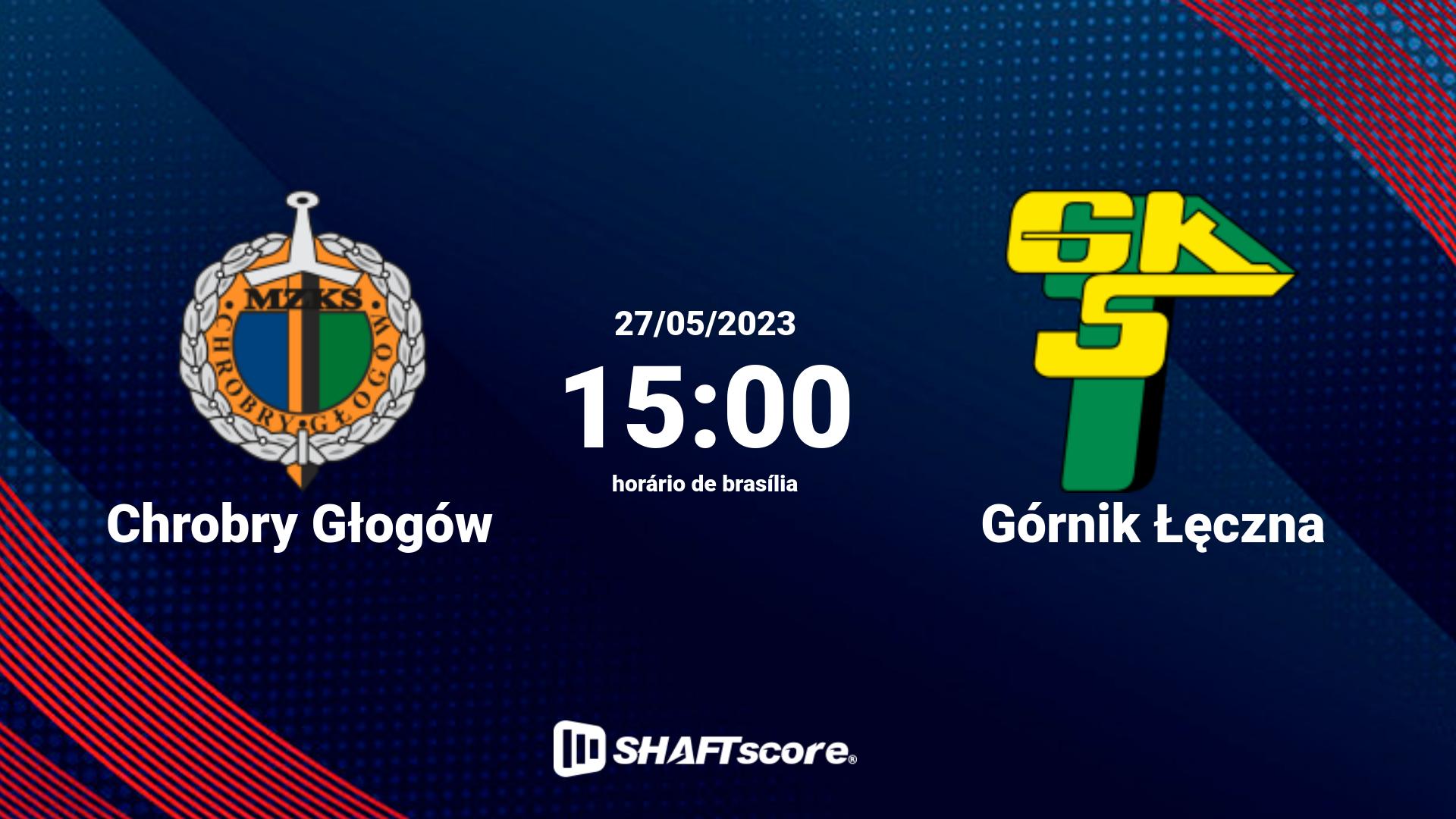 Estatísticas do jogo Chrobry Głogów vs Górnik Łęczna 27.05 15:00