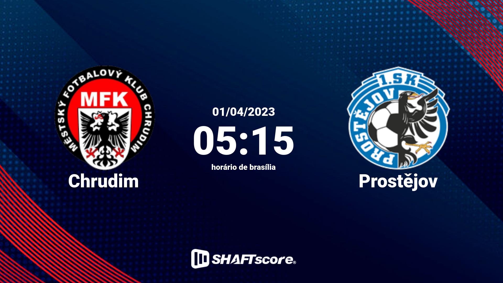 Estatísticas do jogo Chrudim vs Prostějov 01.04 05:15