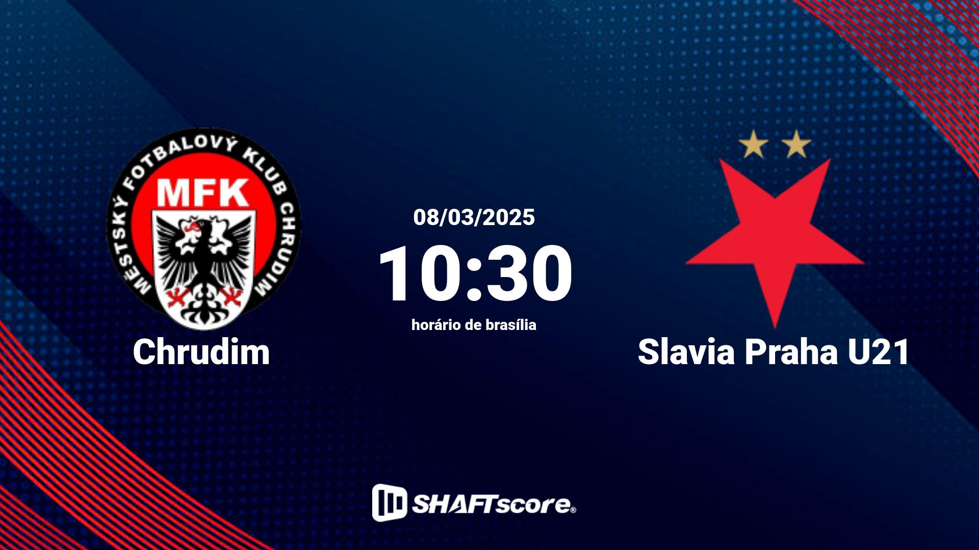 Estatísticas do jogo Chrudim vs Slavia Praha U21 08.03 10:30