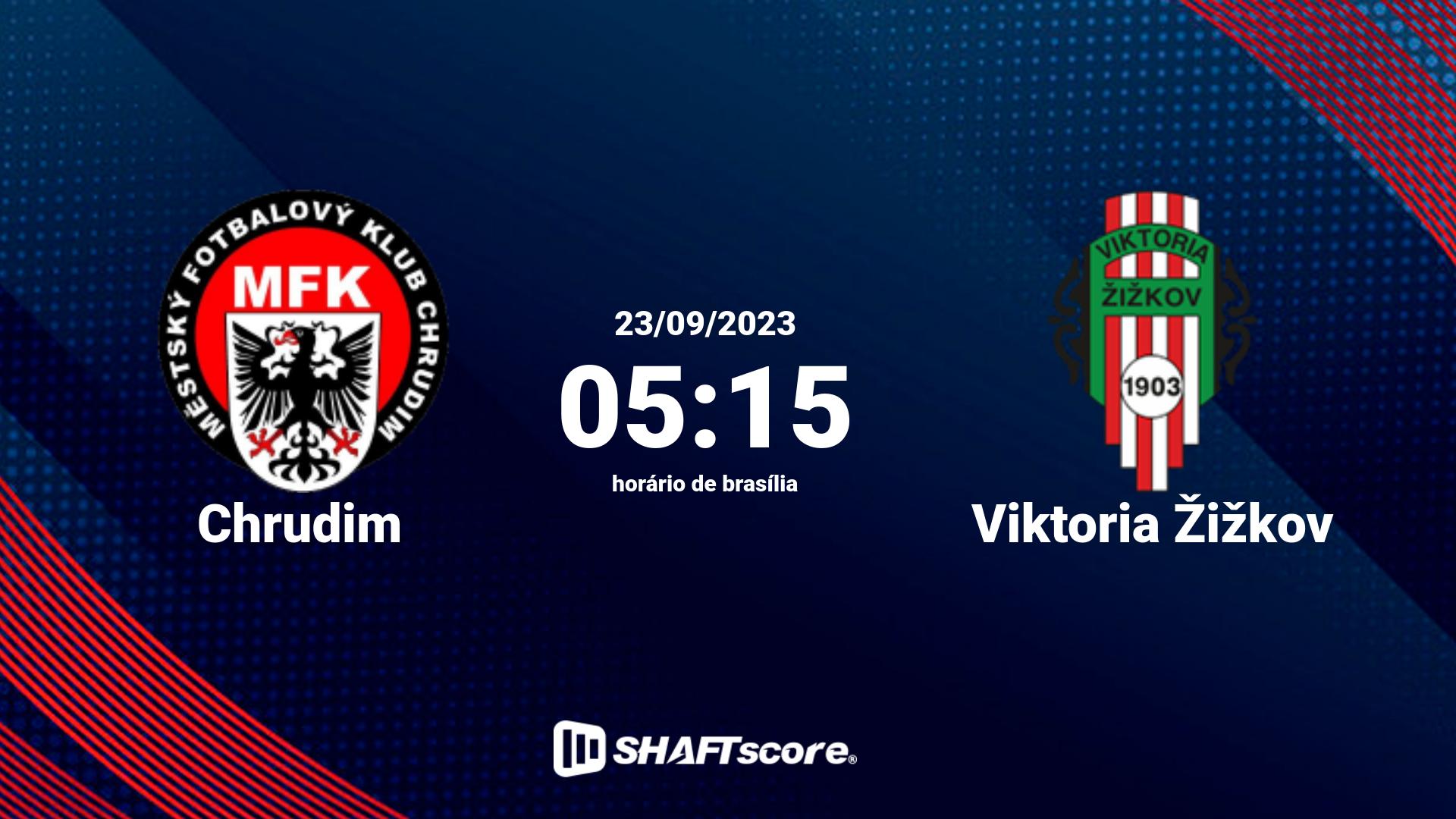 Estatísticas do jogo Chrudim vs Viktoria Žižkov 23.09 05:15