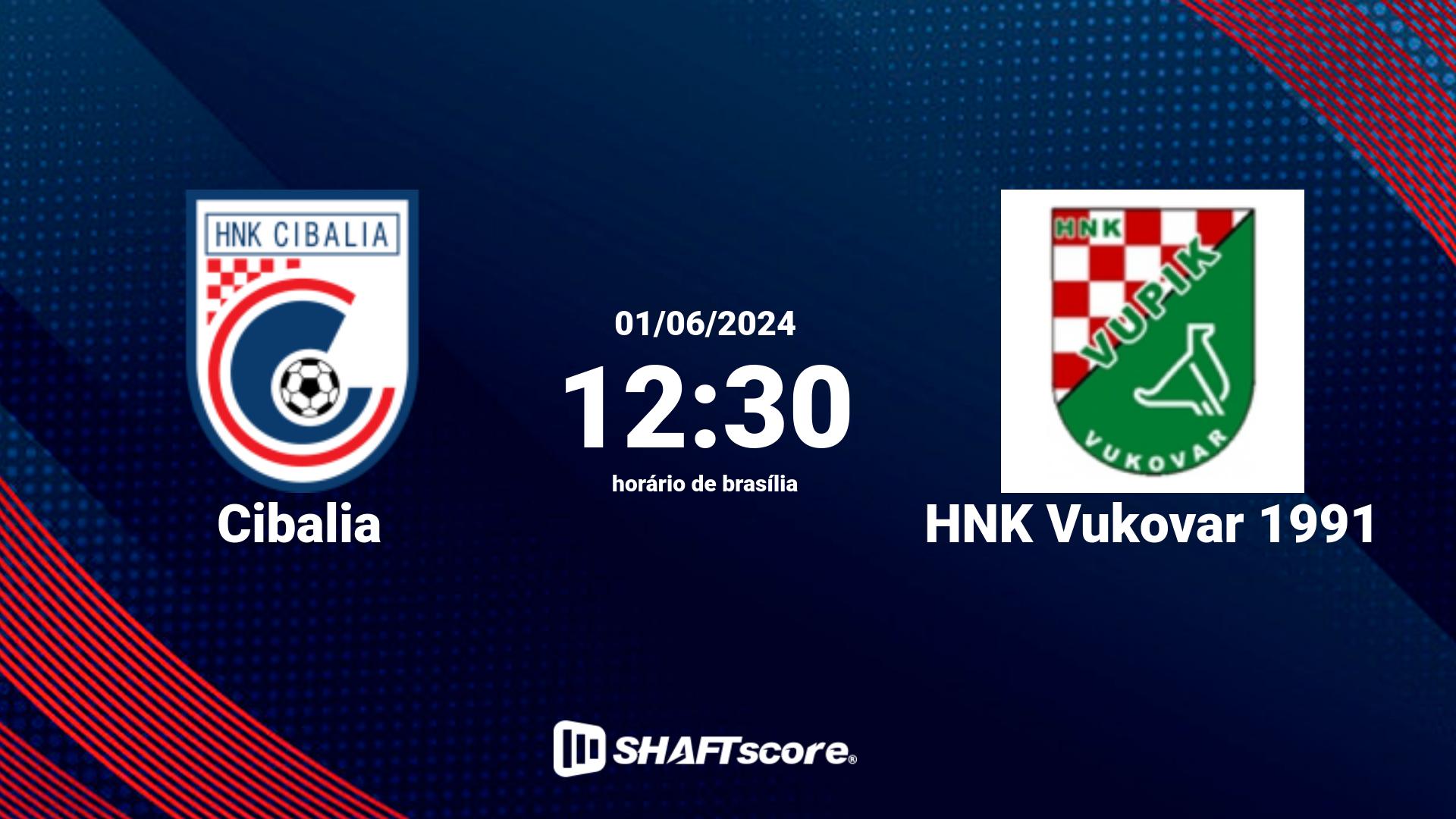 Estatísticas do jogo Cibalia vs HNK Vukovar 1991 01.06 12:30