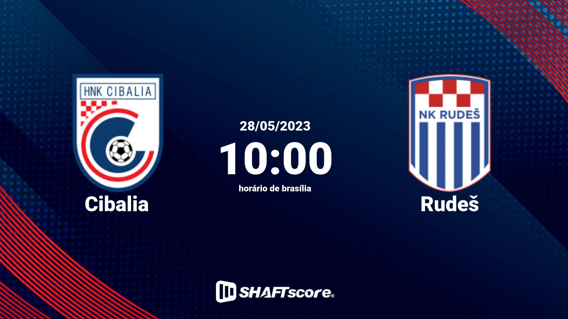 Estatísticas do jogo Cibalia vs Rudeš 28.05 10:00