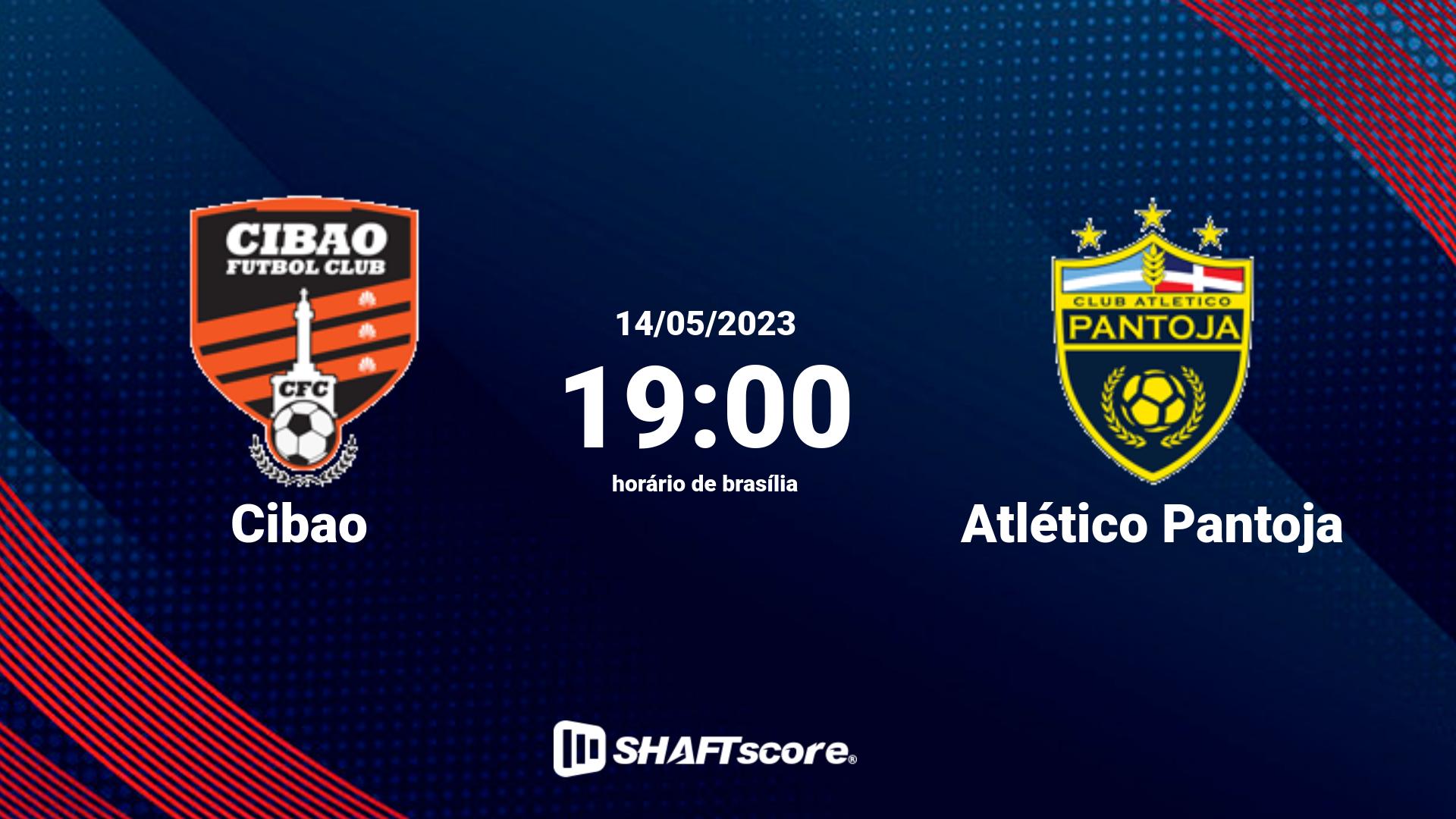 Estatísticas do jogo Cibao vs Atlético Pantoja 14.05 19:00