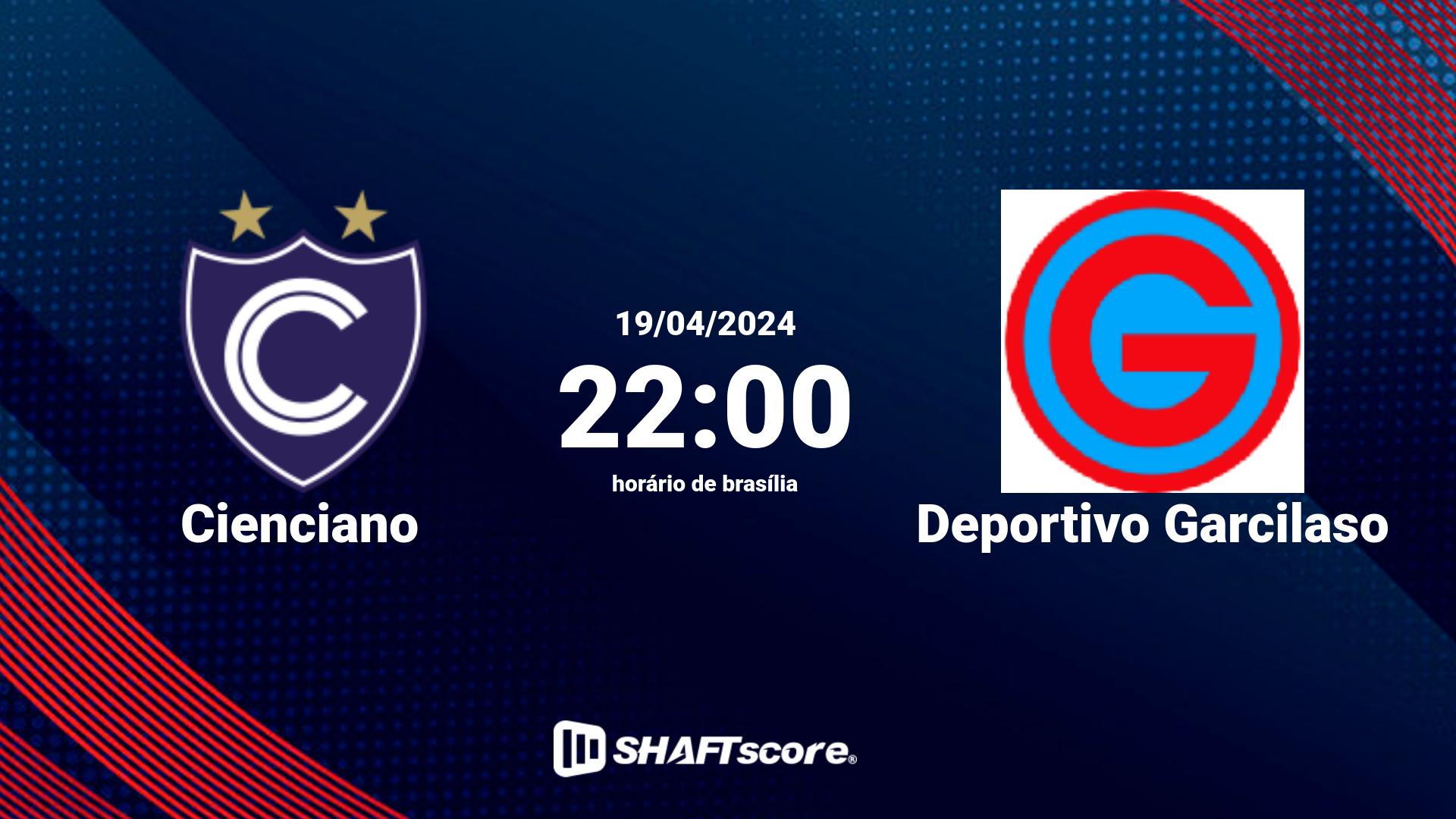 Estatísticas do jogo Cienciano vs Deportivo Garcilaso 19.04 22:00