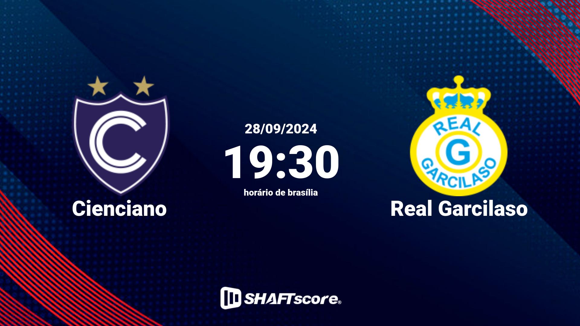 Estatísticas do jogo Cienciano vs Real Garcilaso 28.09 19:30