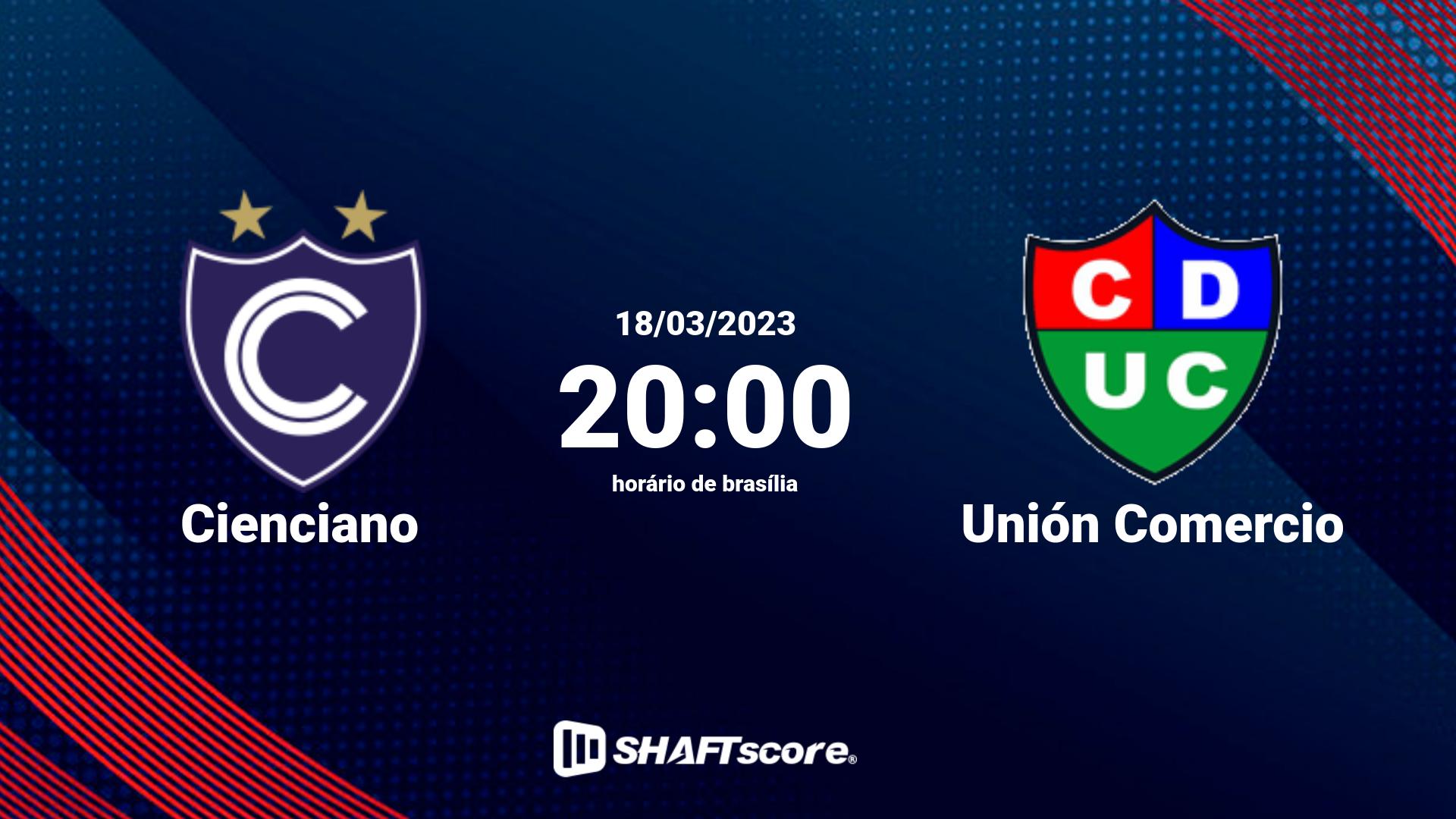 Estatísticas do jogo Cienciano vs Unión Comercio 18.03 20:00