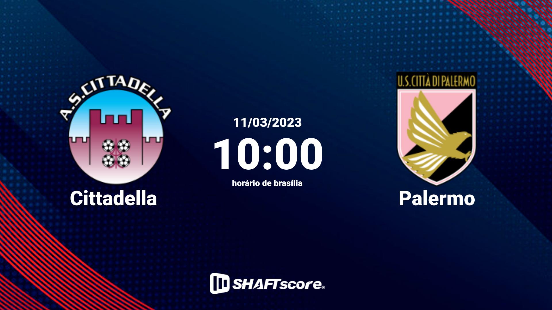 Estatísticas do jogo Cittadella vs Palermo 11.03 10:00