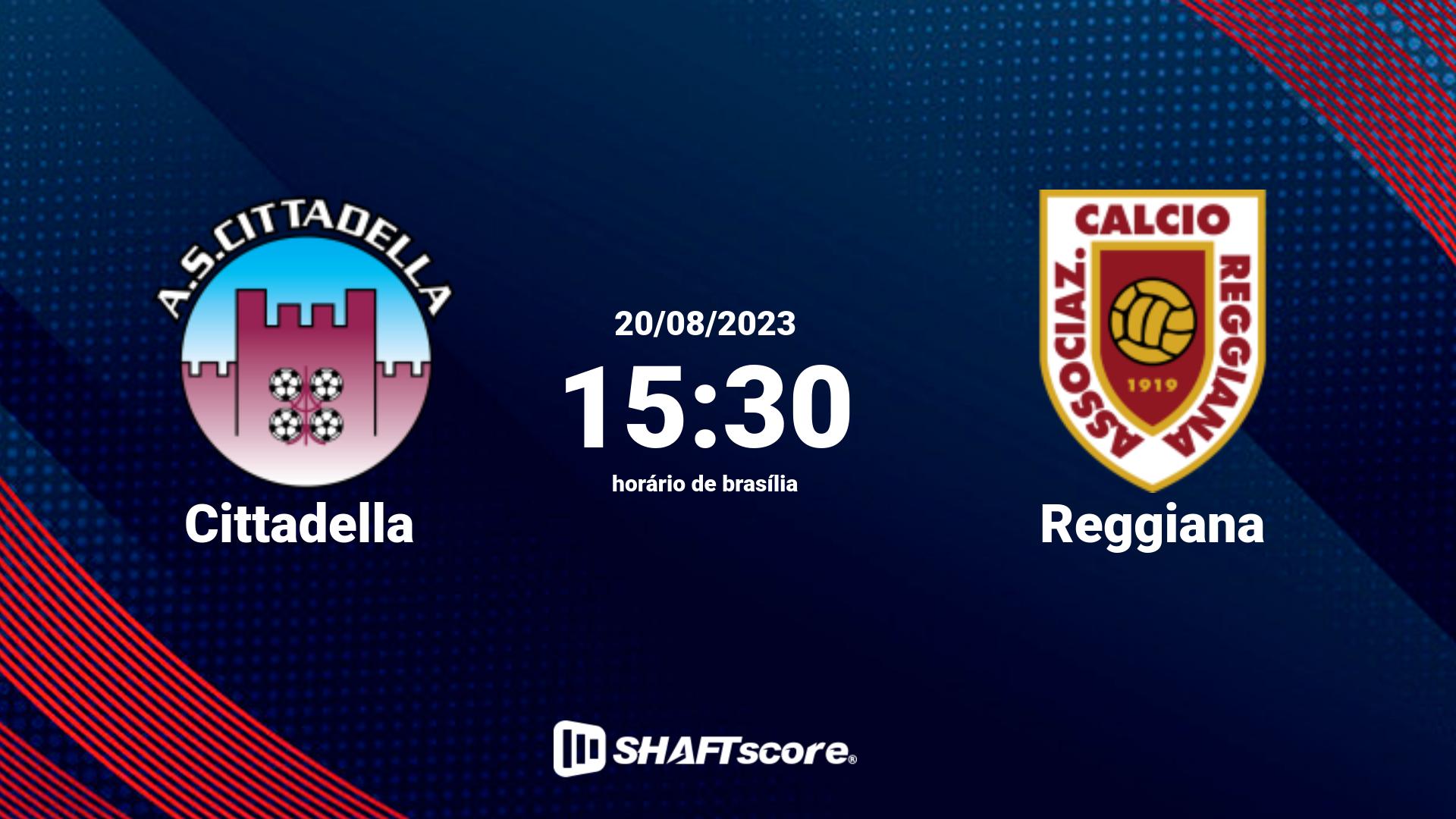 Estatísticas do jogo Cittadella vs Reggiana 20.08 15:30