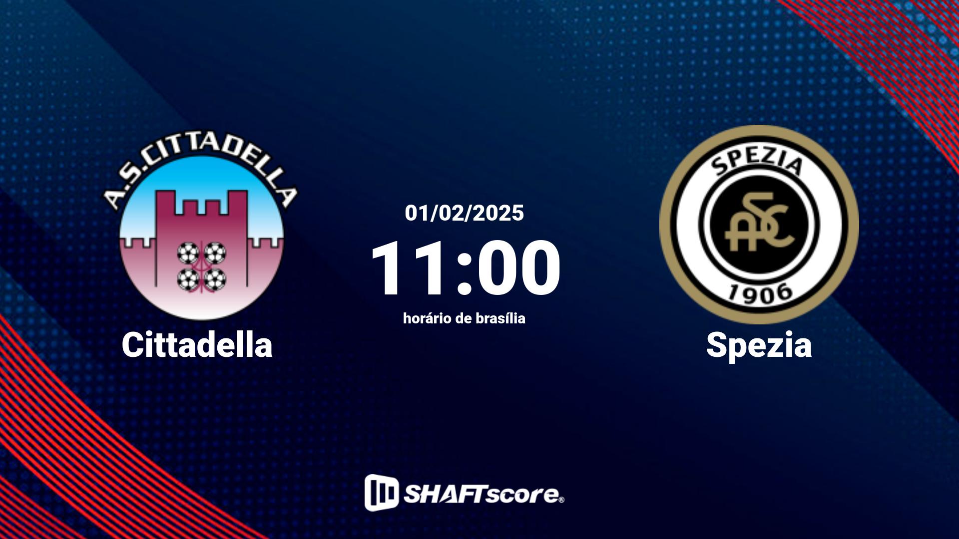 Estatísticas do jogo Cittadella vs Spezia 01.02 11:00