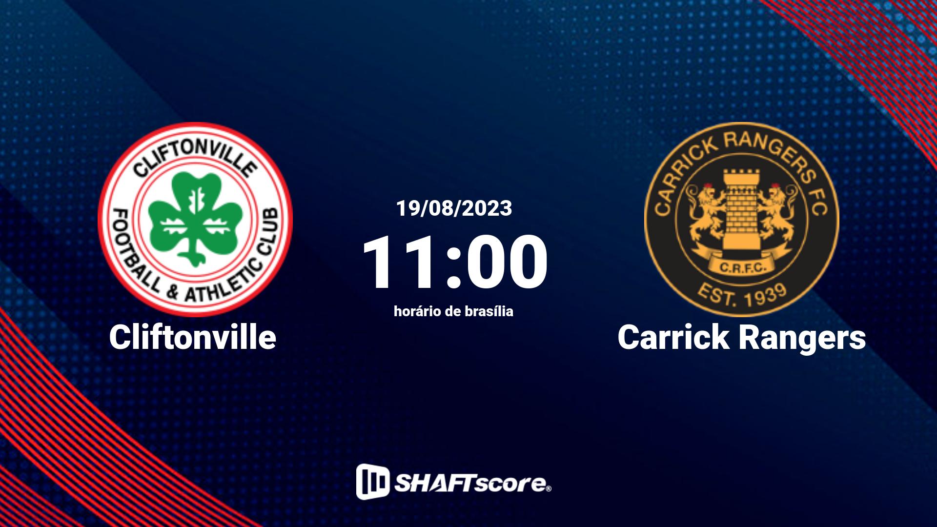 Estatísticas do jogo Cliftonville vs Carrick Rangers 19.08 11:00