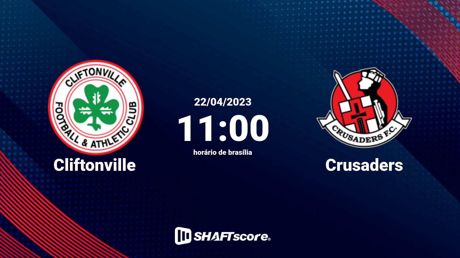 Estatísticas do jogo Cliftonville vs Crusaders 22.04 11:00