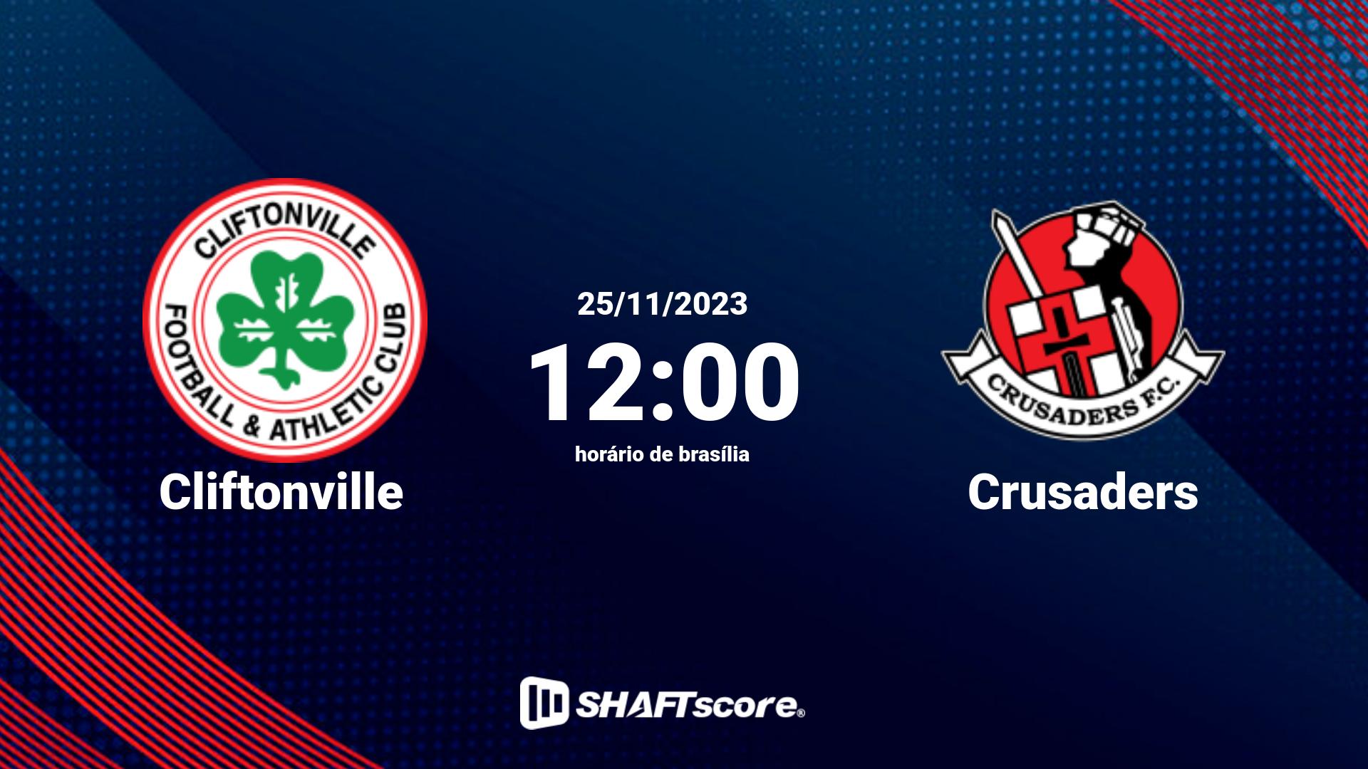 Estatísticas do jogo Cliftonville vs Crusaders 25.11 12:00