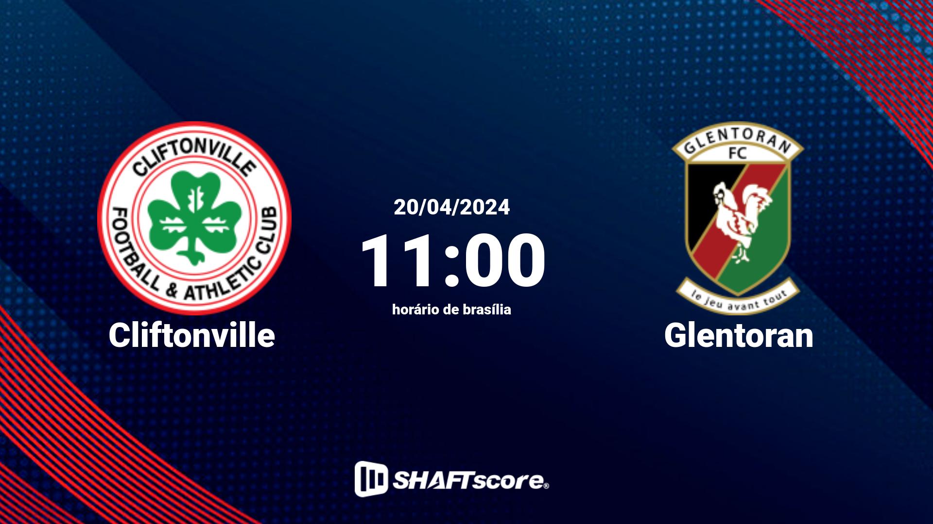 Estatísticas do jogo Cliftonville vs Glentoran 20.04 11:00